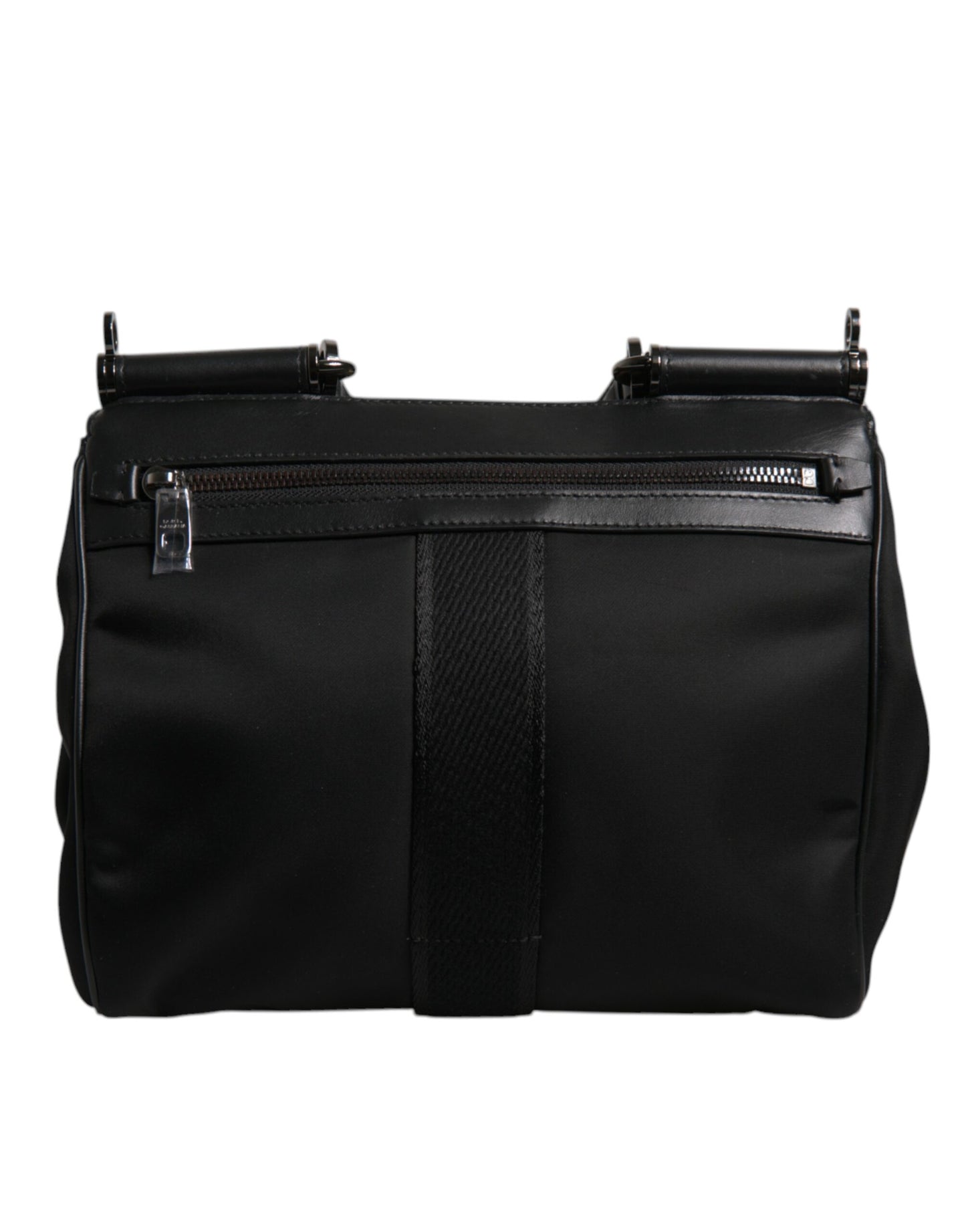 Dolce & Gabbana – Sicily – Tragetasche aus lackiertem Nylon mit Leopardenmuster in Braun
