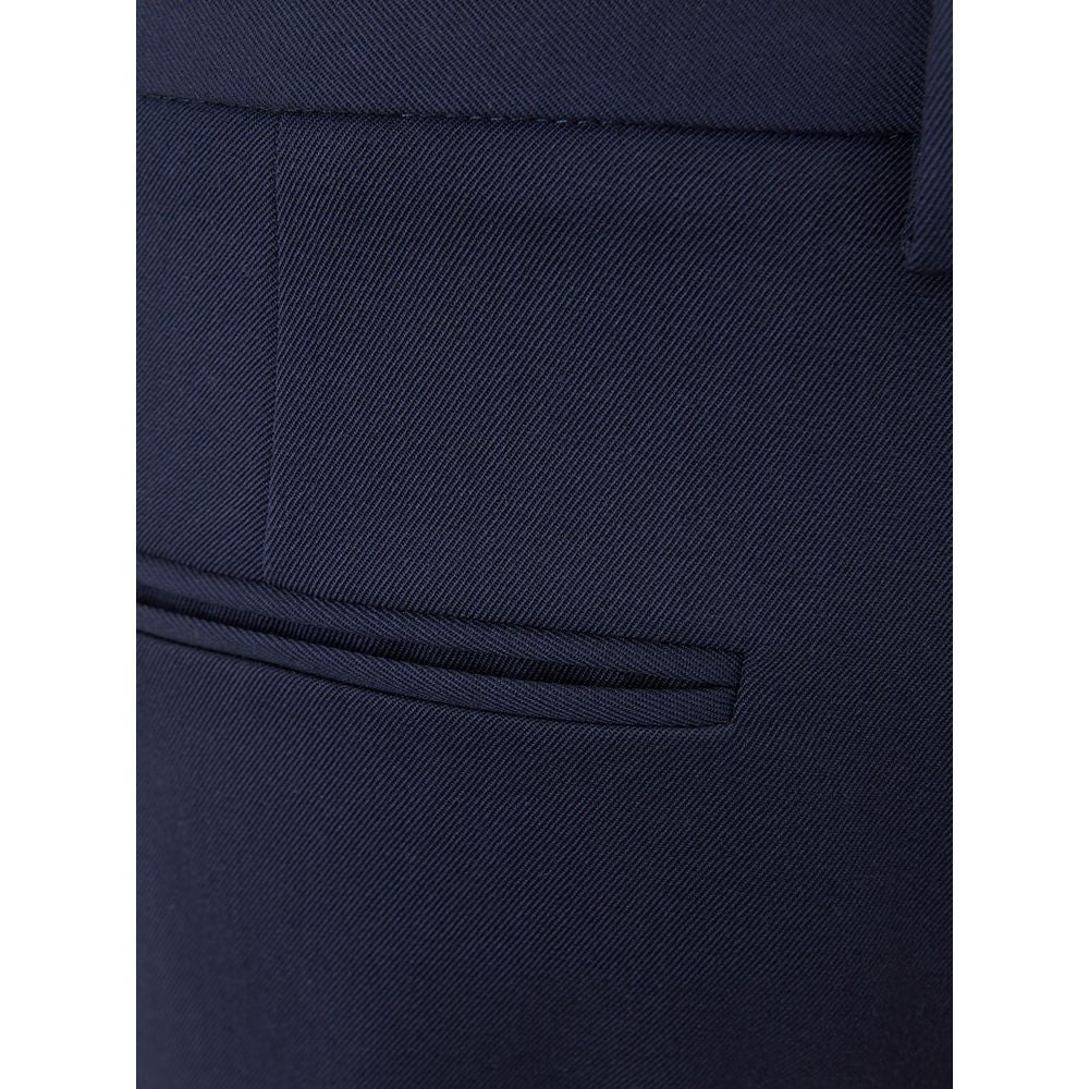 Lardini Pantalon élégant en laine bleue pour femme