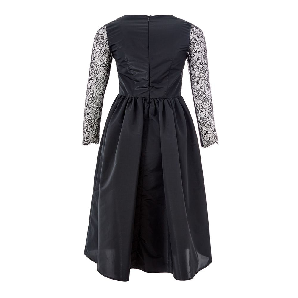 Robe élégante en polyester noir Lardini
