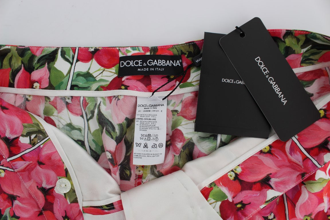 Dolce & Gabbana Pantalon Capri à Fleurs Multicolores