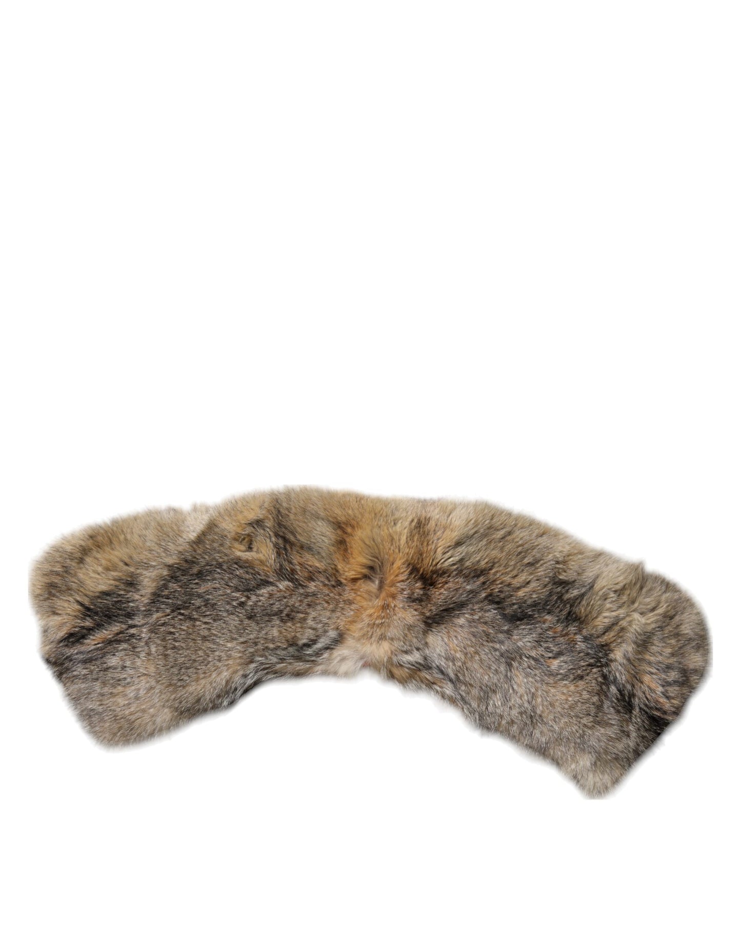 Foulard en fourrure marron Dolce & Gabbana