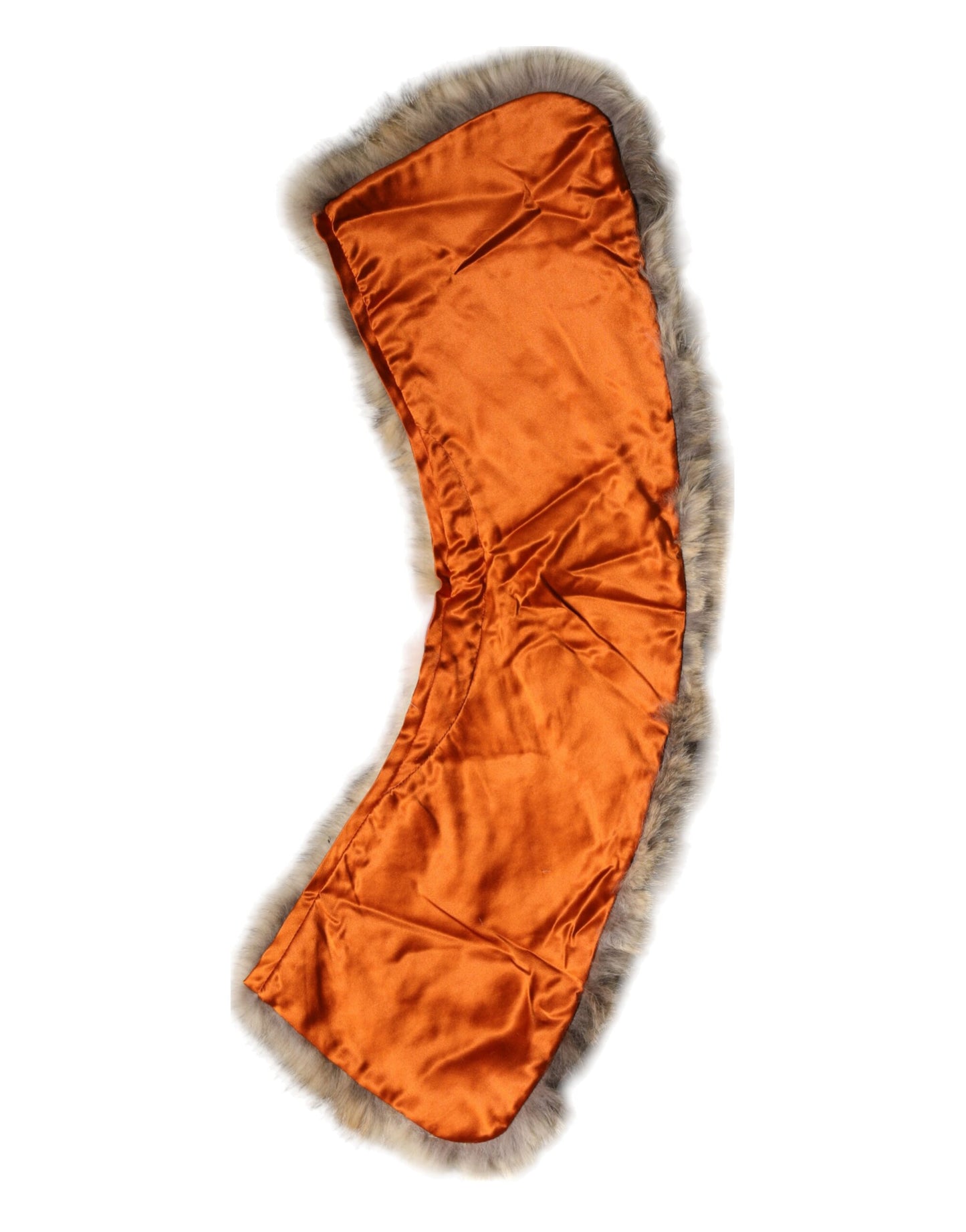 Foulard en fourrure marron Dolce & Gabbana