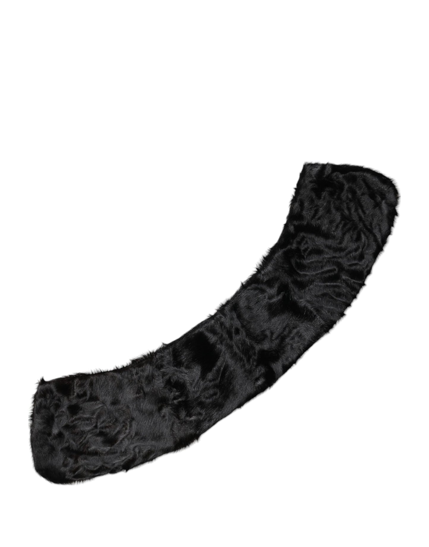Foulard Dolce & Gabbana en fourrure d'agneau noire pour femme