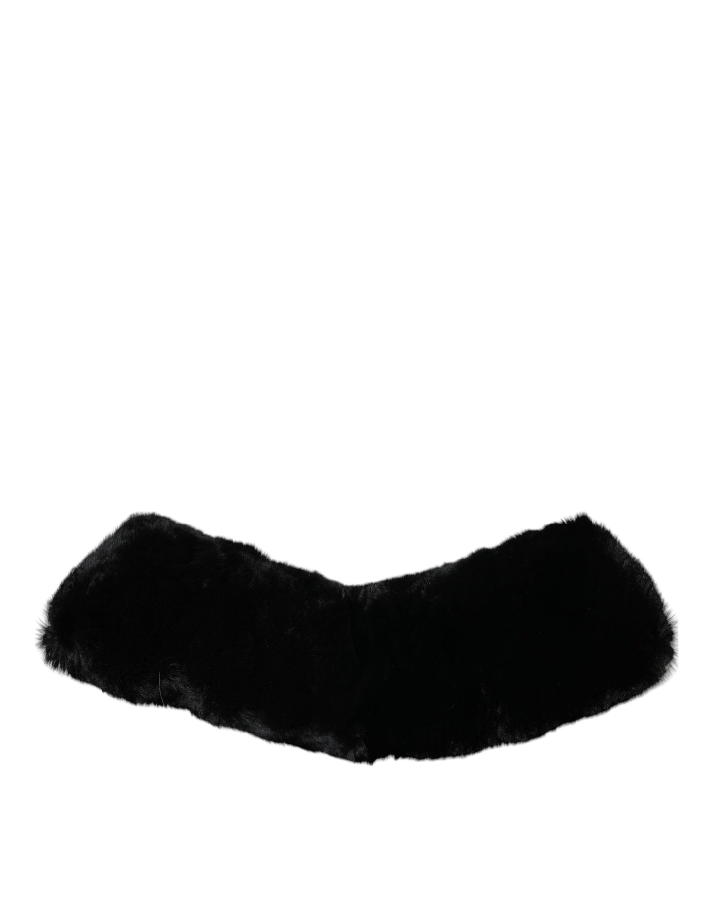 Foulard Dolce & Gabbana en fourrure d'agneau noire pour femme