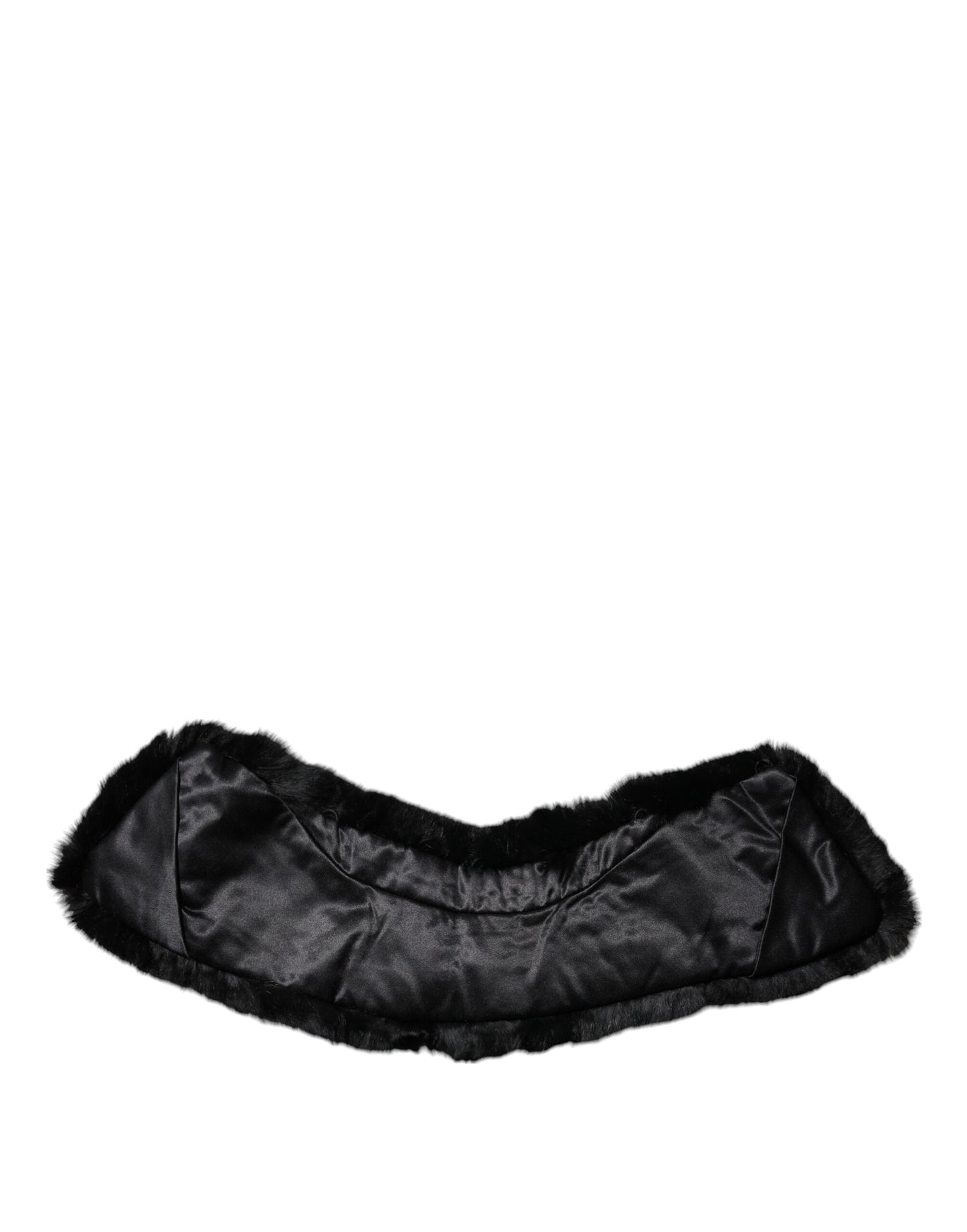 Foulard Dolce & Gabbana en fourrure d'agneau noire pour femme
