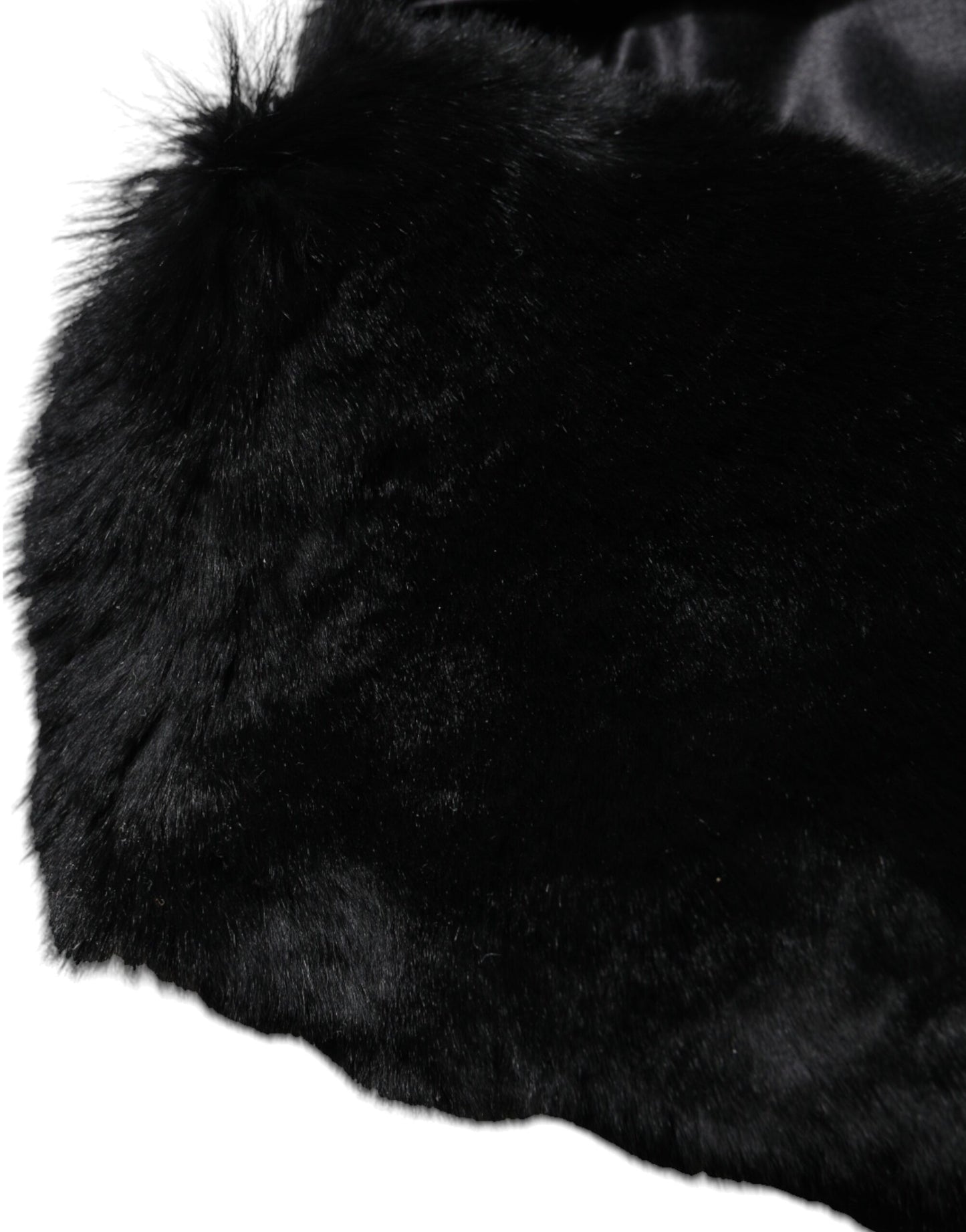 Foulard Dolce & Gabbana en fourrure d'agneau noire pour femme