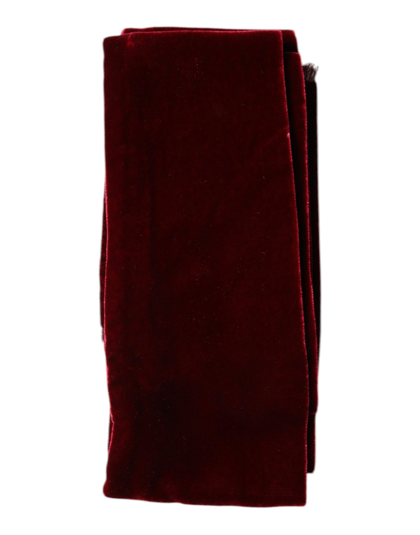 Foulard châle à franges en coton et soie bordeaux Dolce & Gabbana