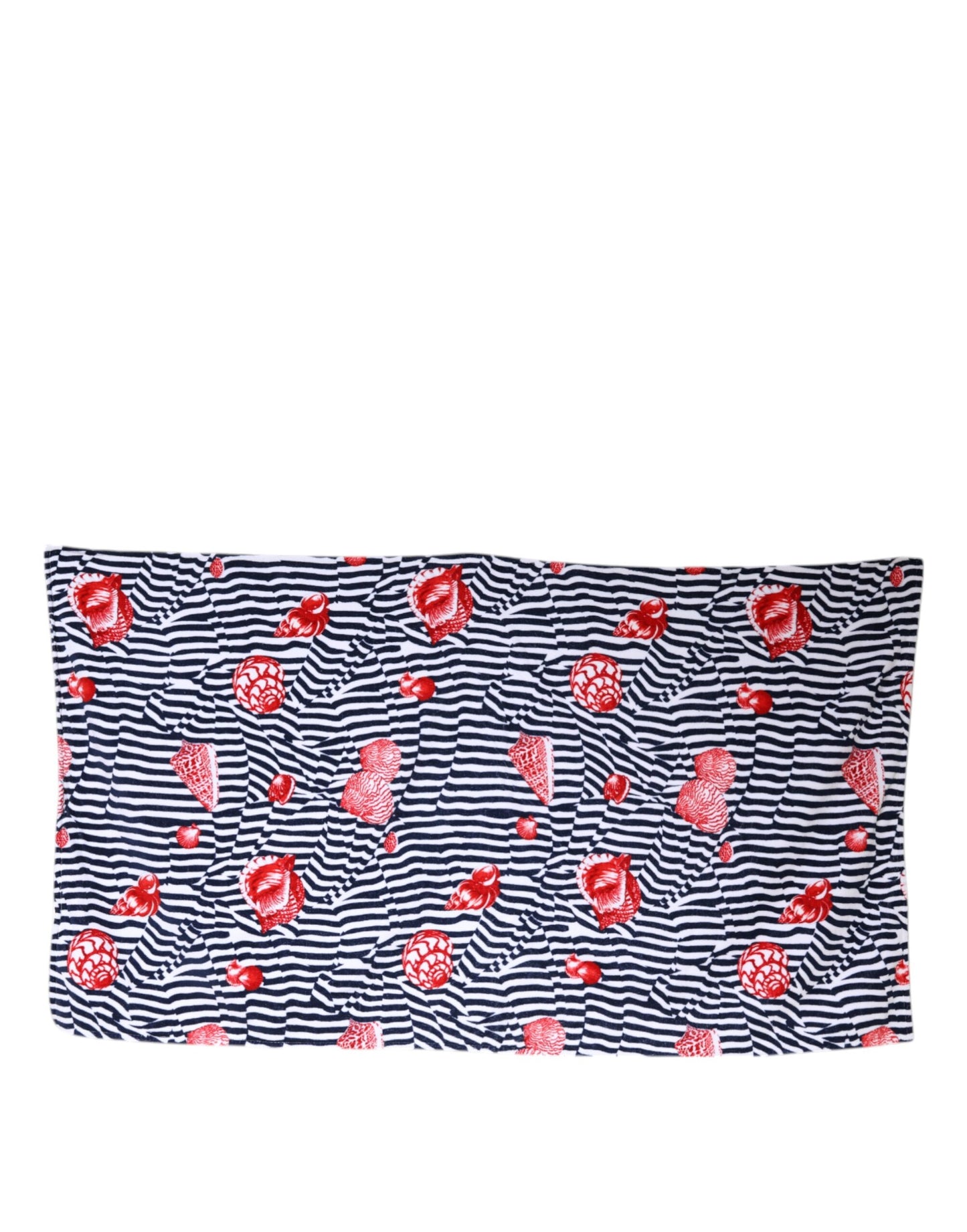 Dolce & Gabbana Multicolor Stripes Seashells Beach Towel