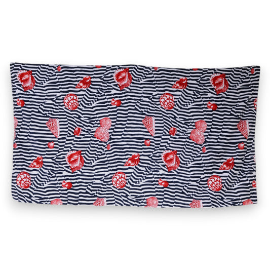 Dolce & Gabbana Strandtuch mit mehrfarbigen Streifen und Muscheln