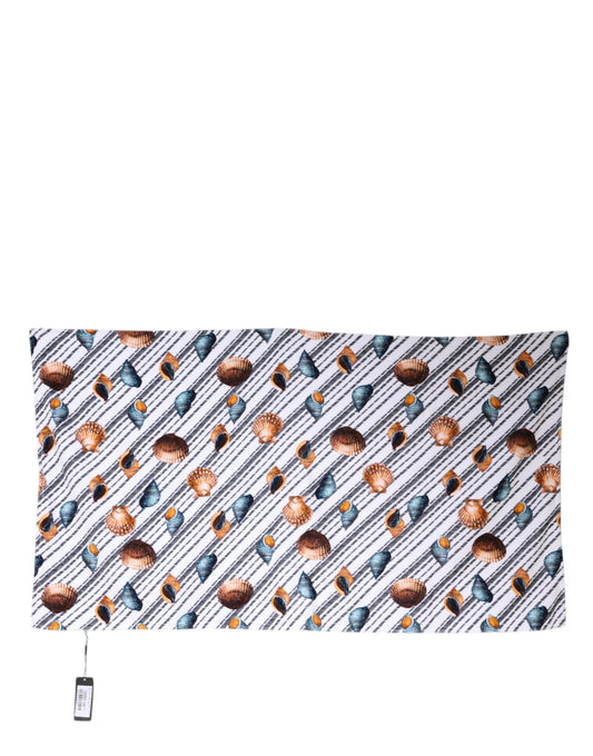 Dolce & Gabbana Strandtuch mit mehrfarbigen Streifen und Muscheln