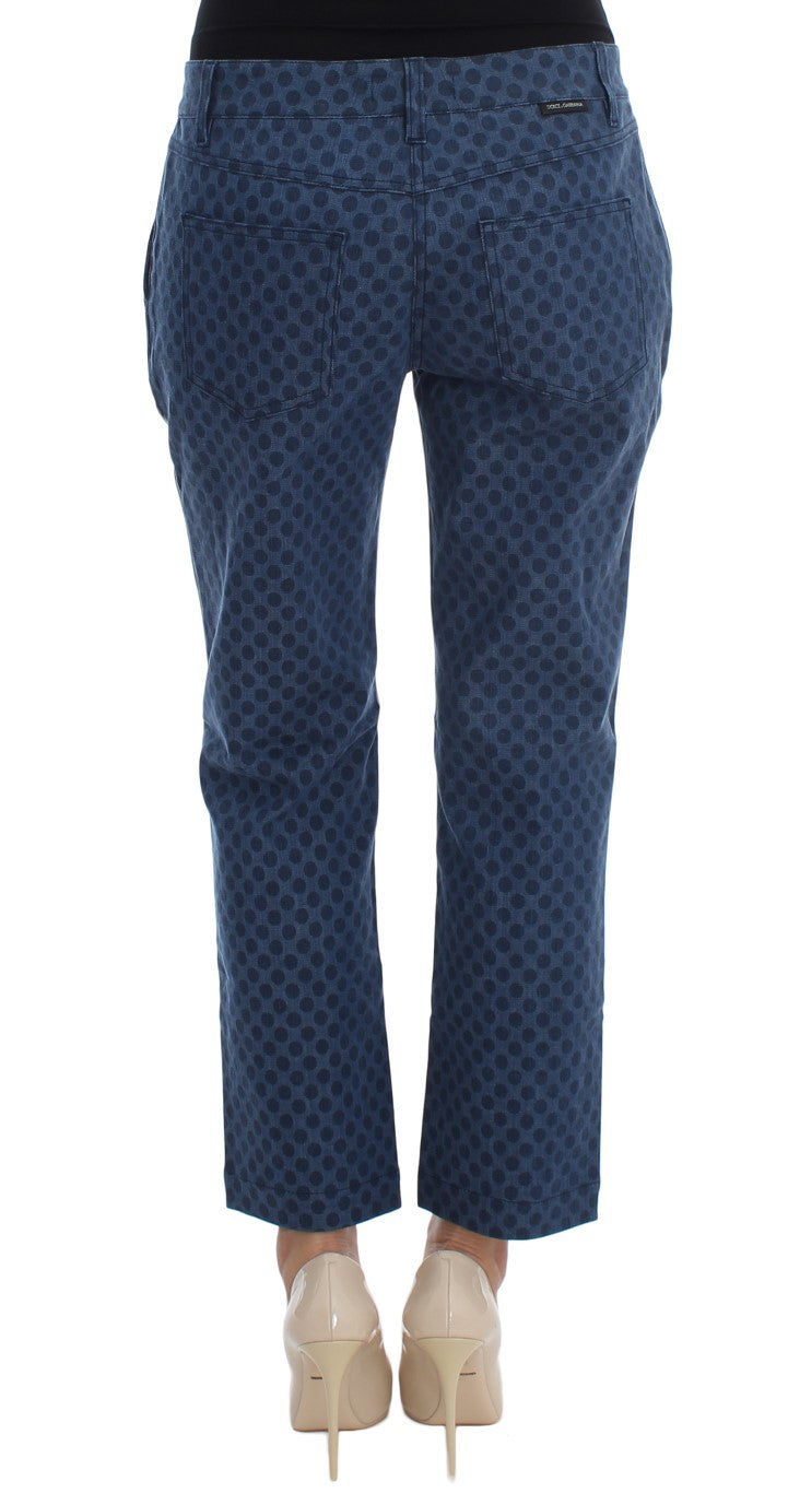 Jean capri extensible à pois Dolce & Gabbana
