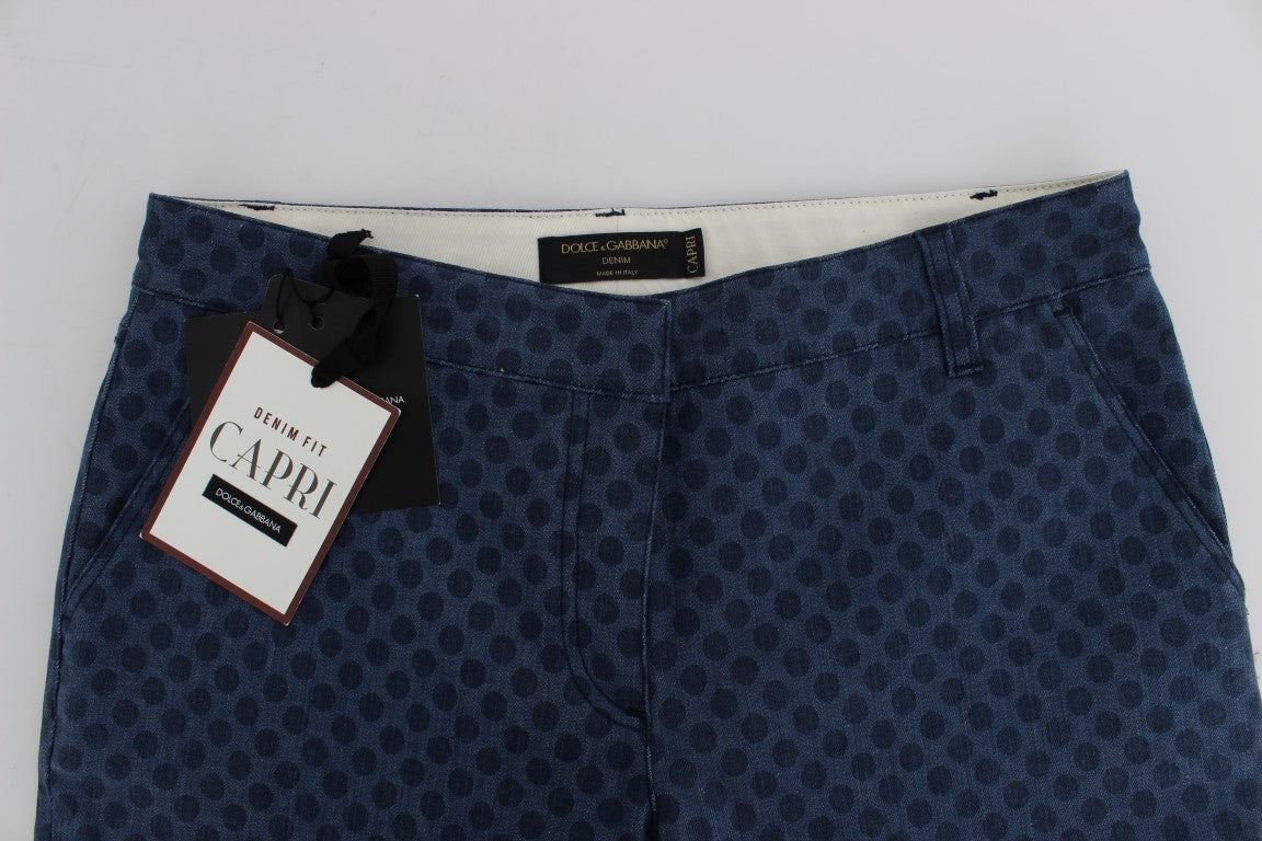Jean capri extensible à pois Dolce & Gabbana