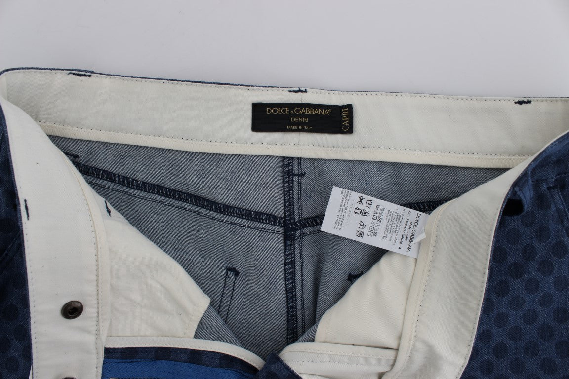 Jean capri extensible à pois Dolce & Gabbana