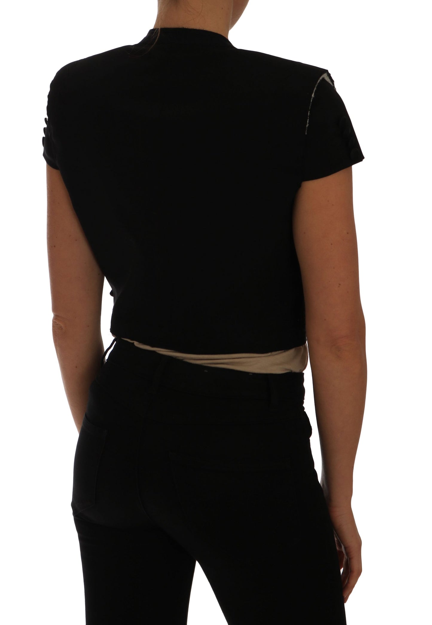 Veste blazer courte noire Dolce & Gabbana