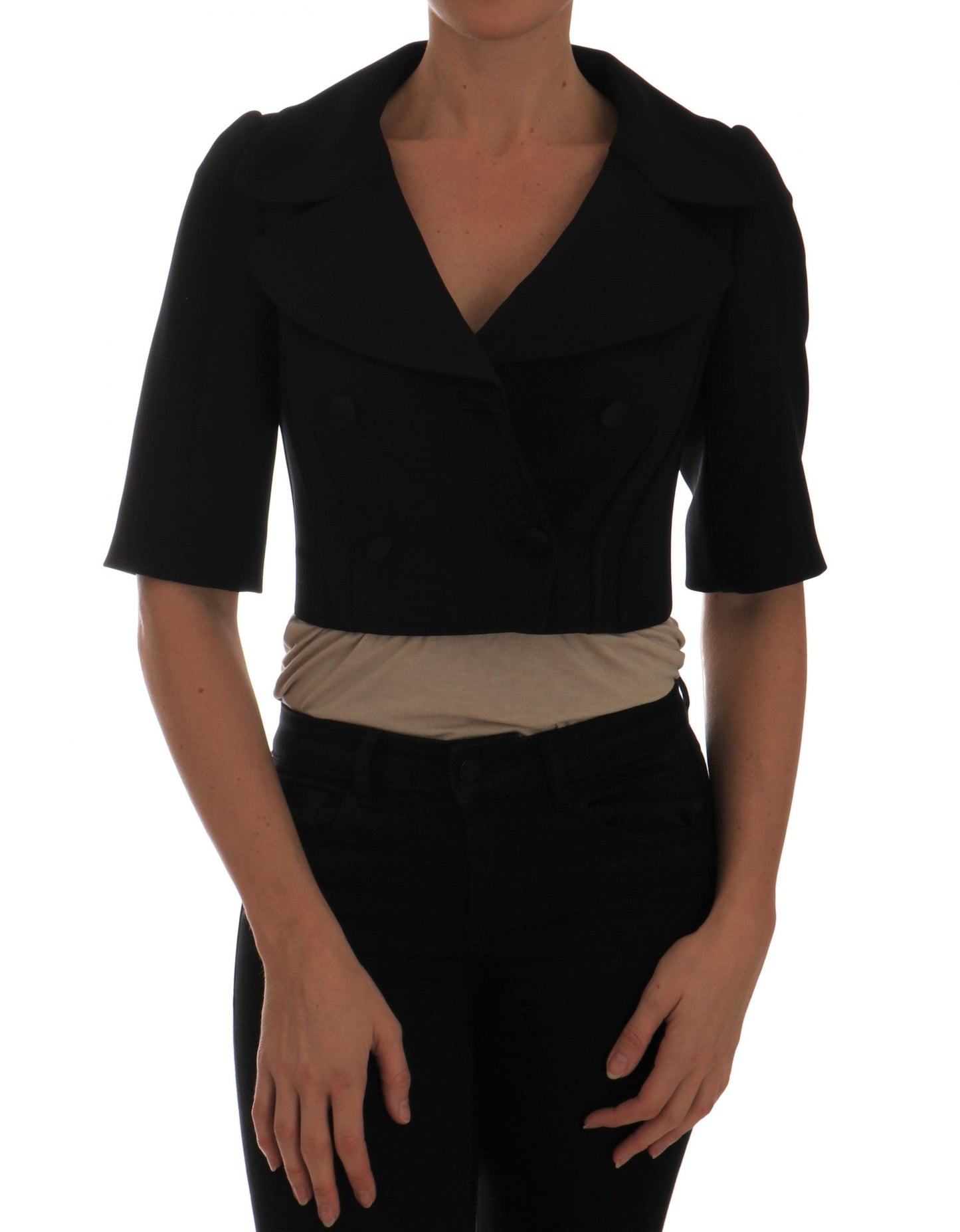 Blazer court noir Dolce & Gabbana