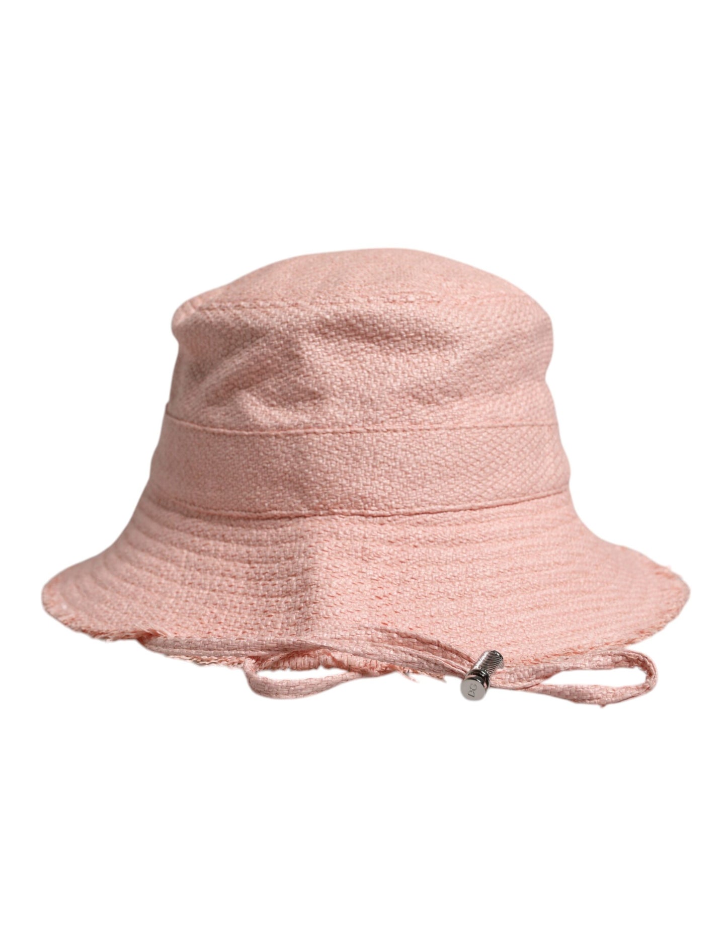Bob à large bord en coton rose Dolce & Gabbana