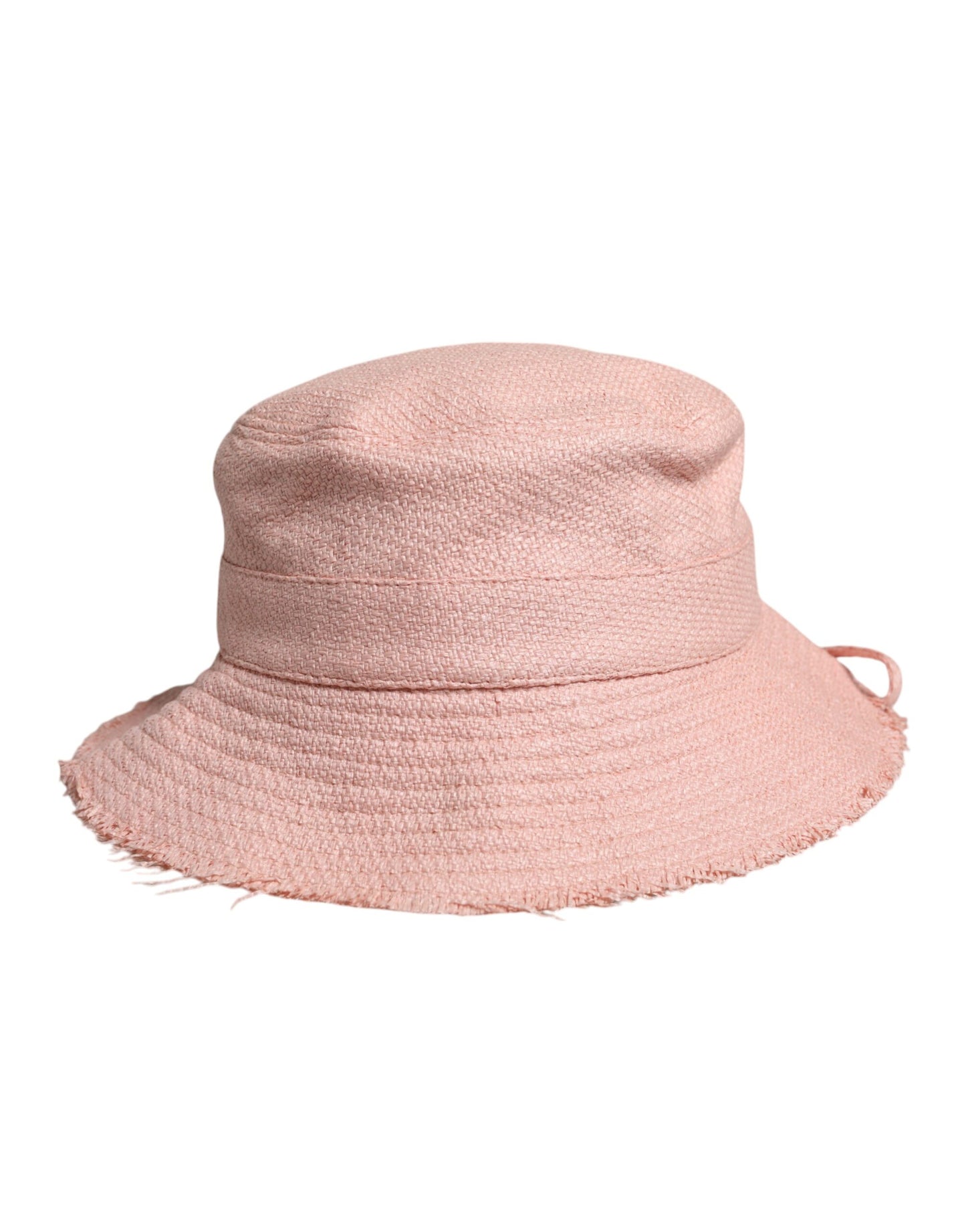Bob à large bord en coton rose Dolce & Gabbana