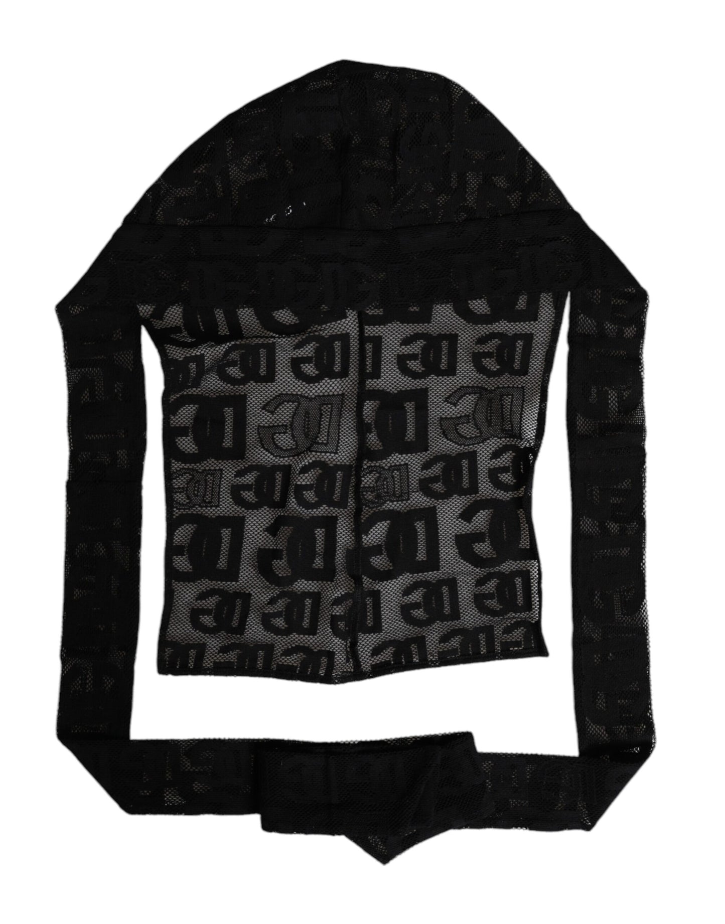 Chapeau enveloppant en maille noire avec logo Dolce & Gabbana