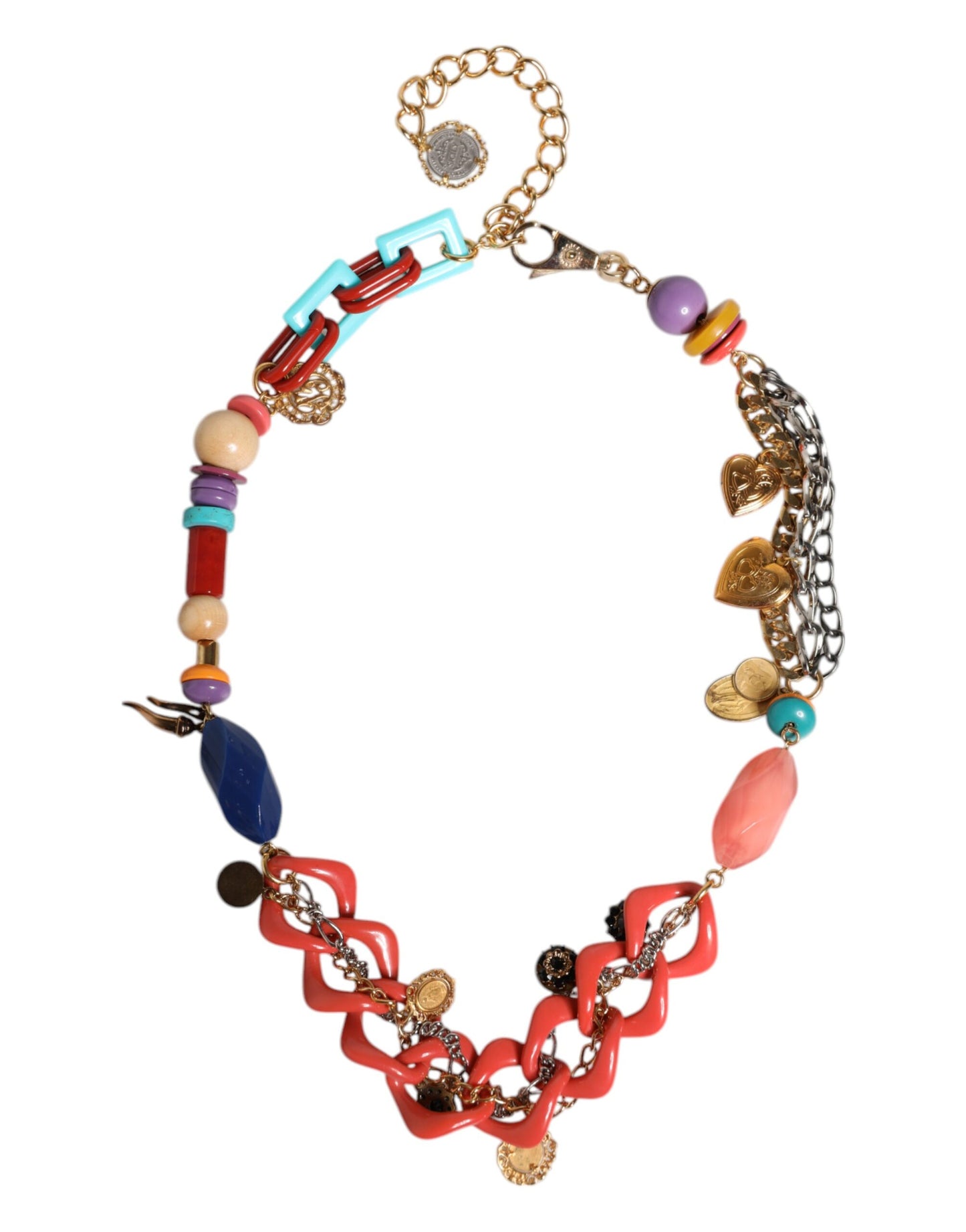 Dolce & Gabbana – Mehrfarbiger, verzierter Taillenkettengürtel