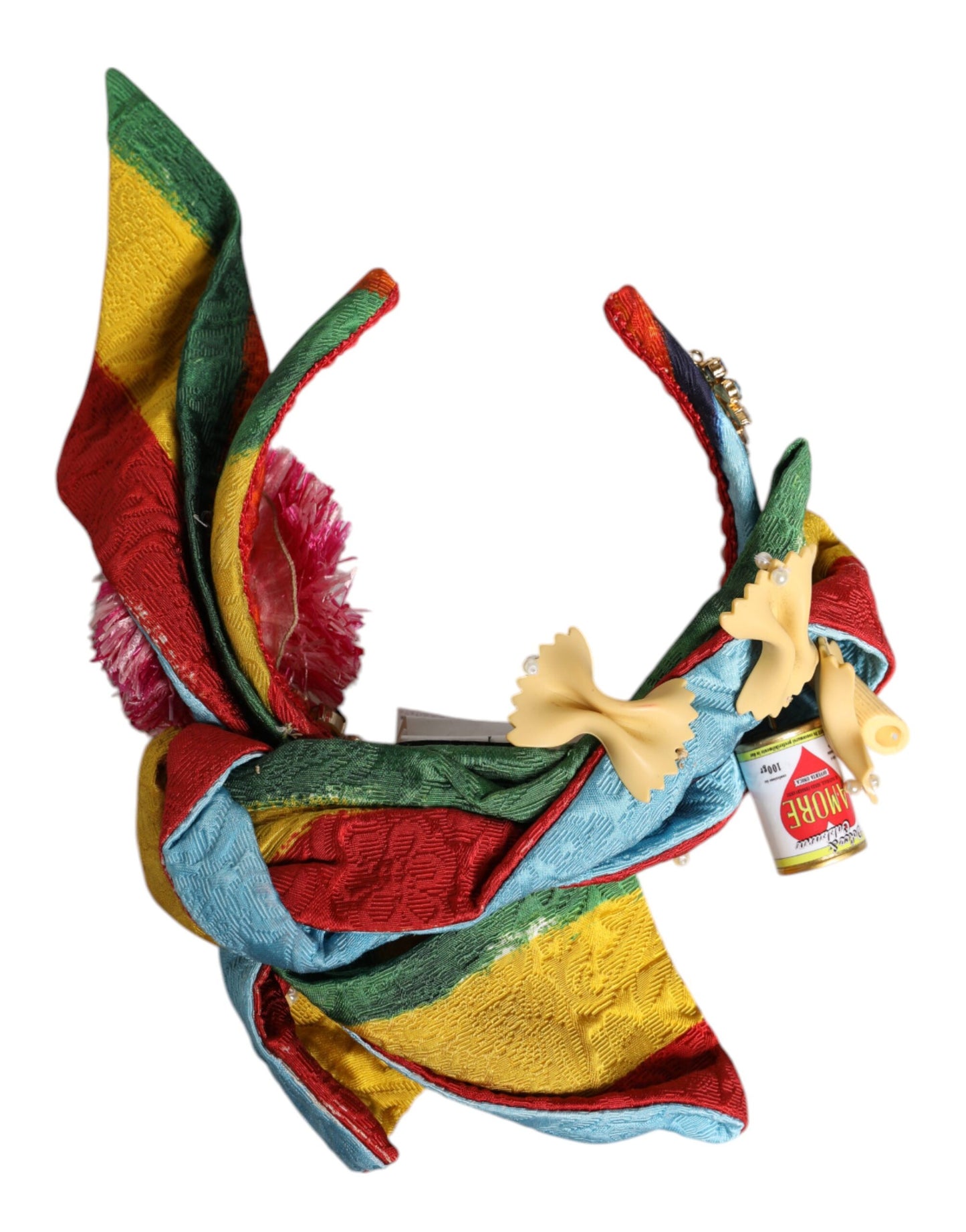 Bandeau diadème Dolce & Gabbana à fleurs multicolores orné de cristaux