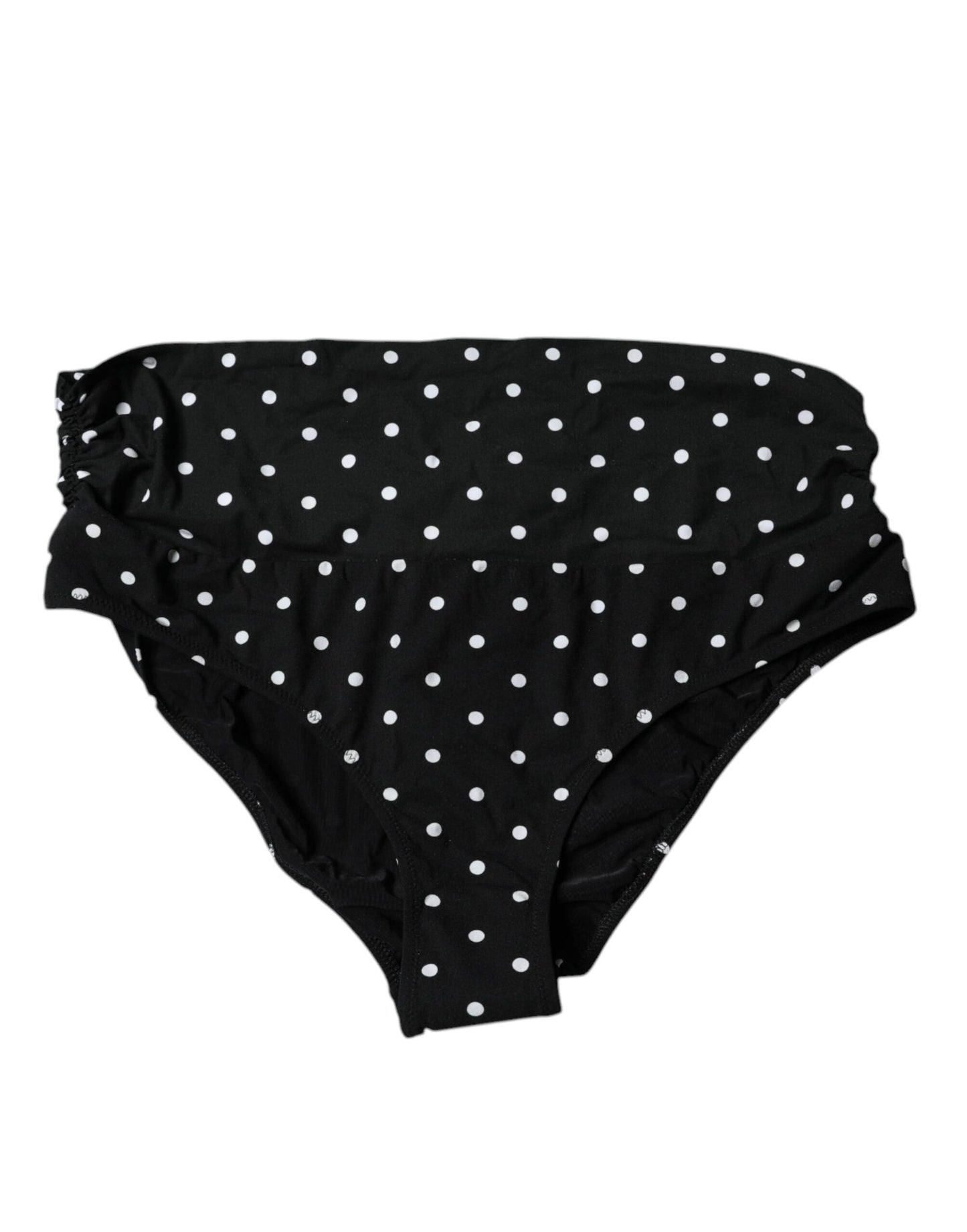 Bas de bikini noir à pois Dolce & Gabbana