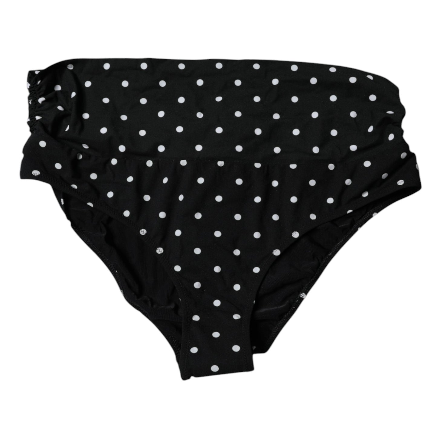 Bas de bikini noir à pois Dolce & Gabbana