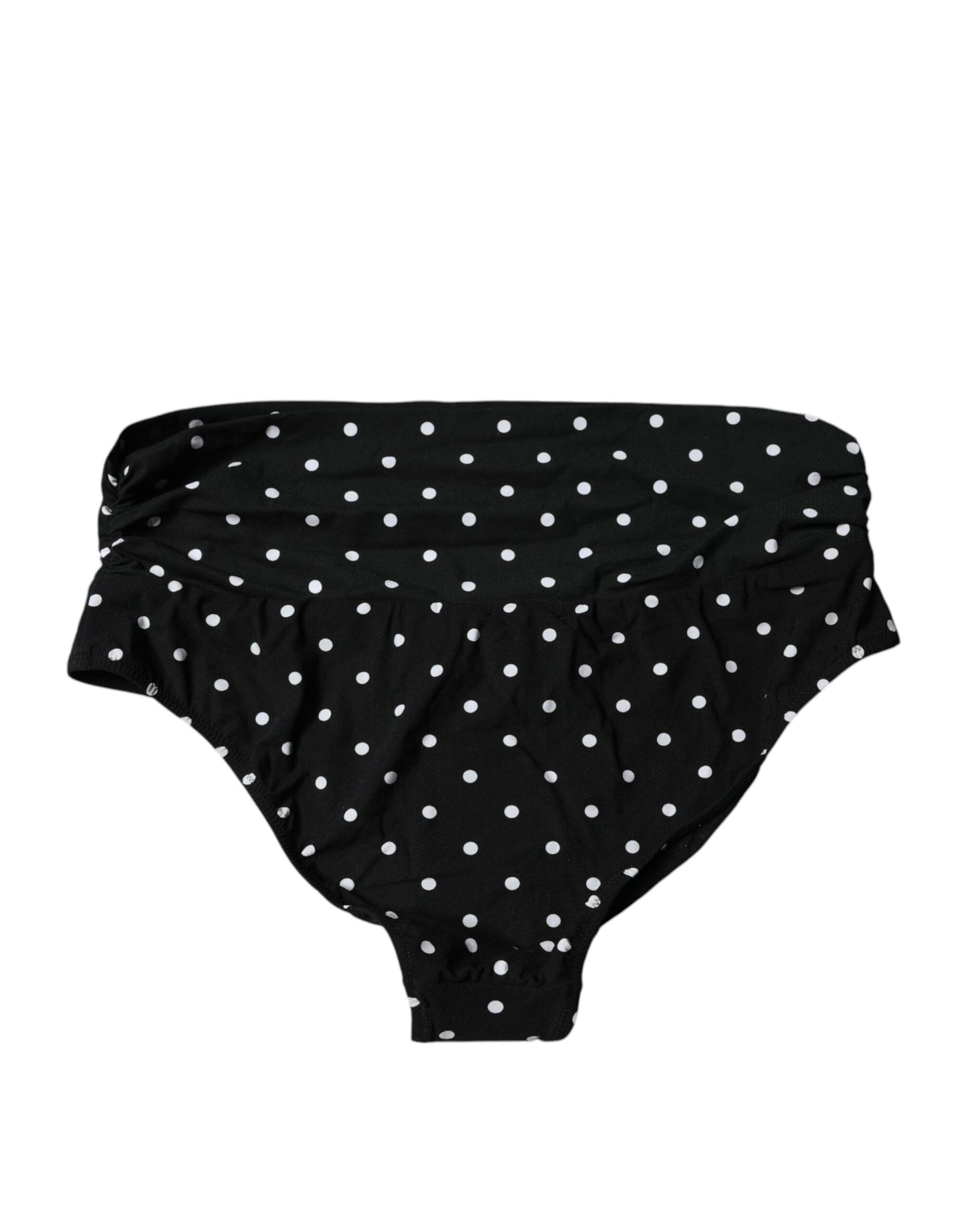 Bas de bikini noir à pois Dolce & Gabbana