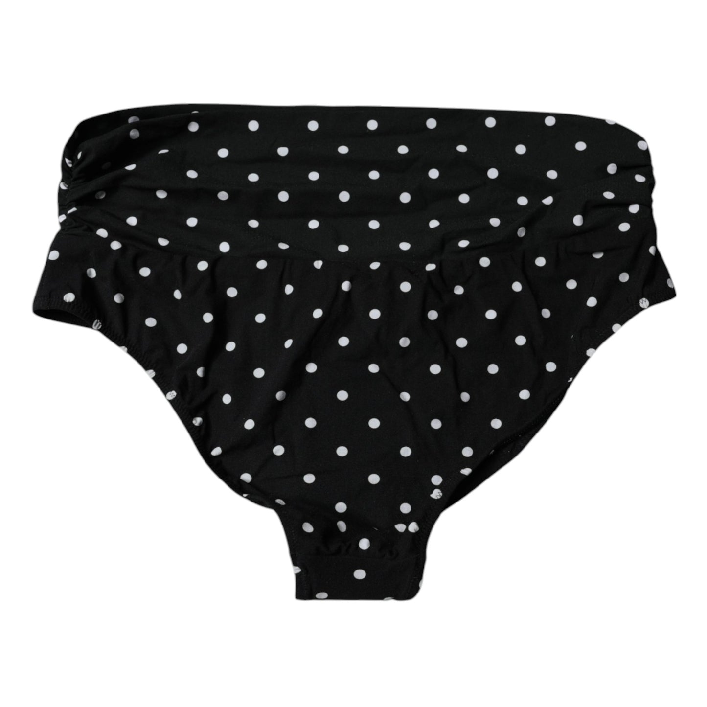 Bas de bikini noir à pois Dolce & Gabbana