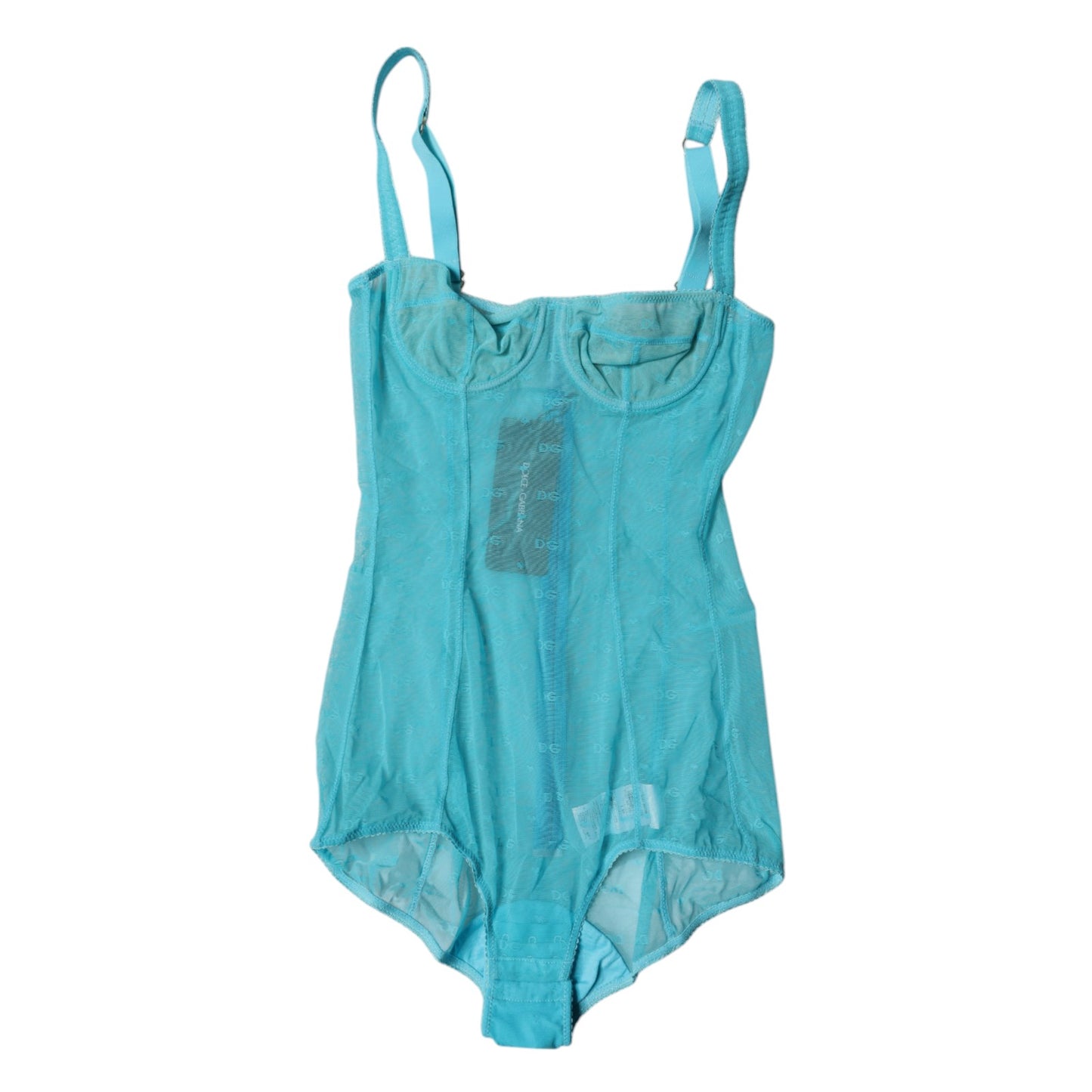 Dolce & Gabbana Sous-vêtement soutien-gorge balconnet en tulle bleu