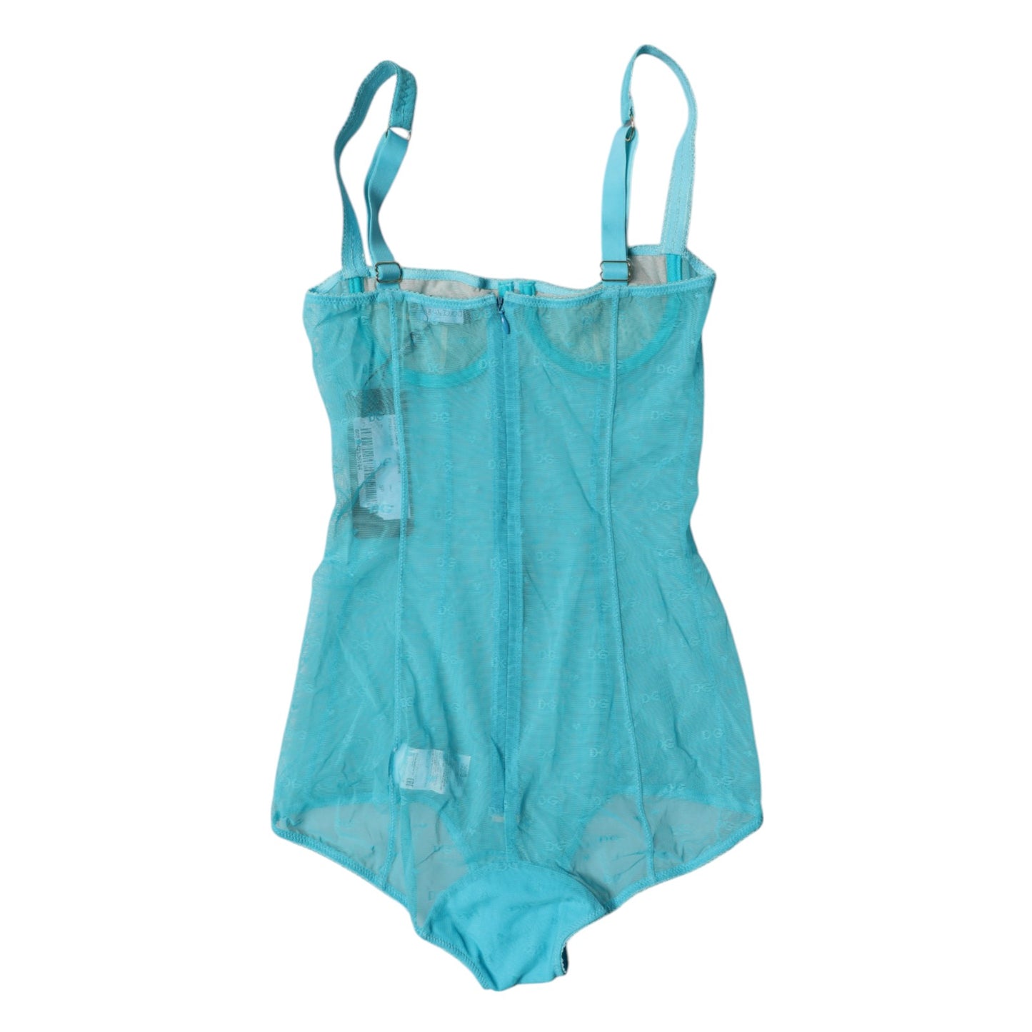 Dolce & Gabbana Sous-vêtement soutien-gorge balconnet en tulle bleu