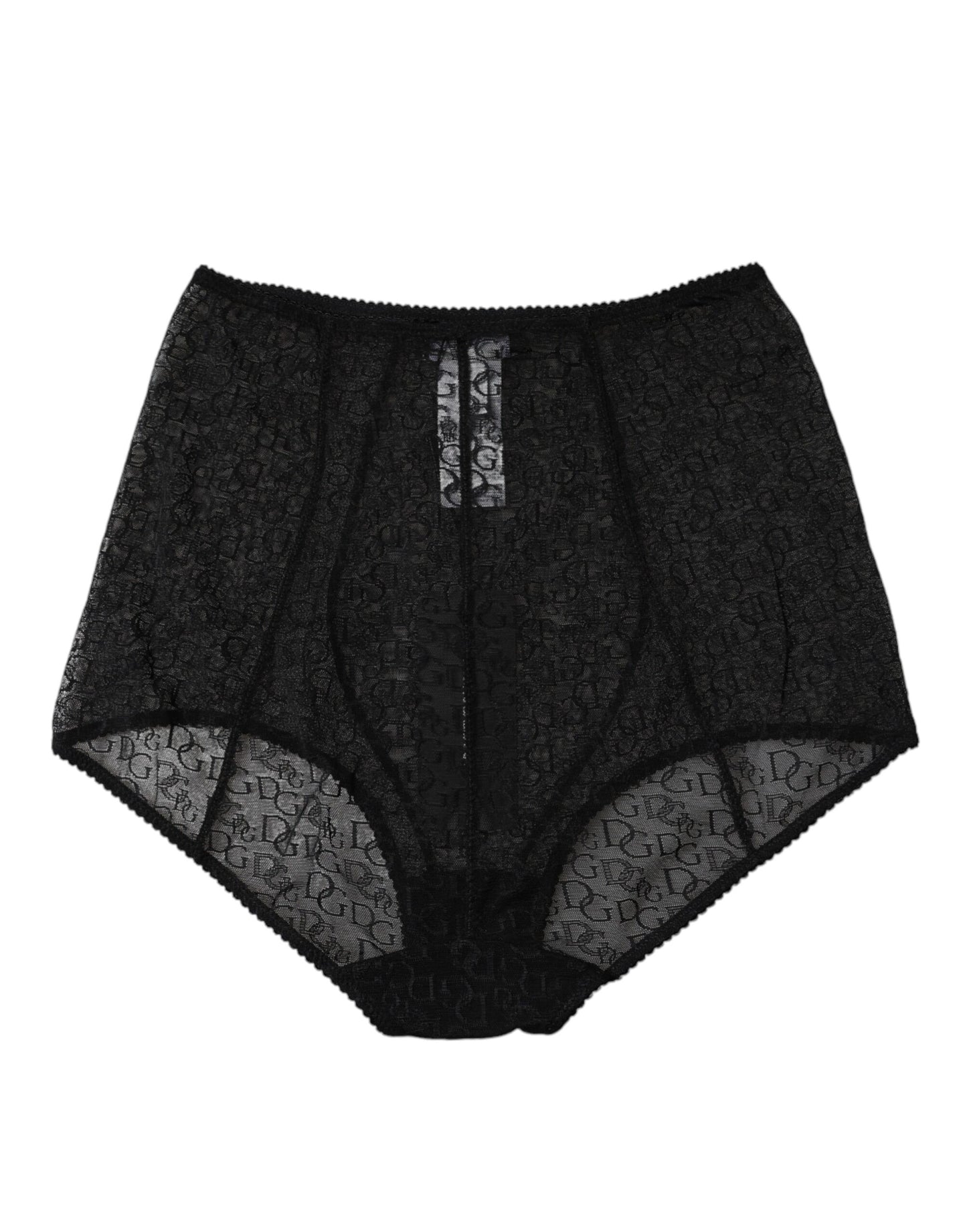 Culotte taille haute à logo noir Dolce & Gabbana