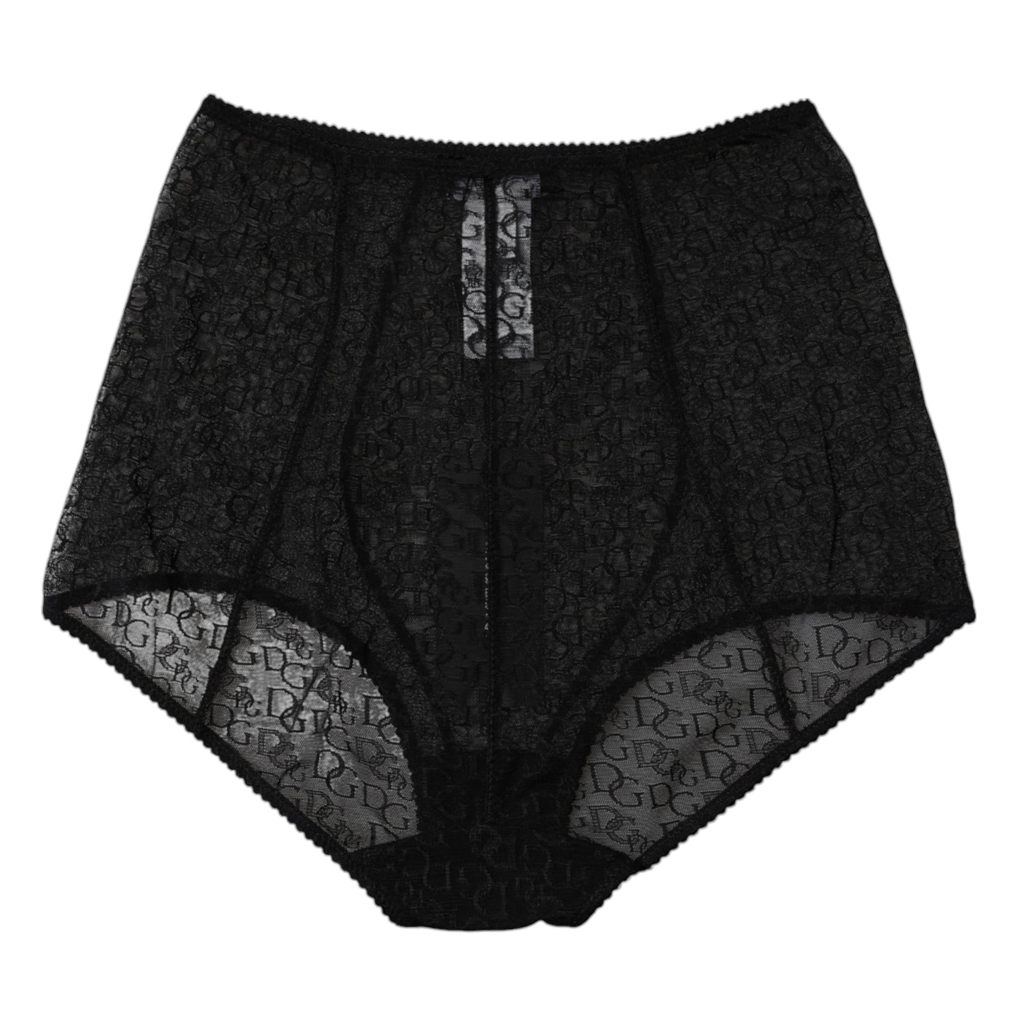 Culotte taille haute à logo noir Dolce & Gabbana
