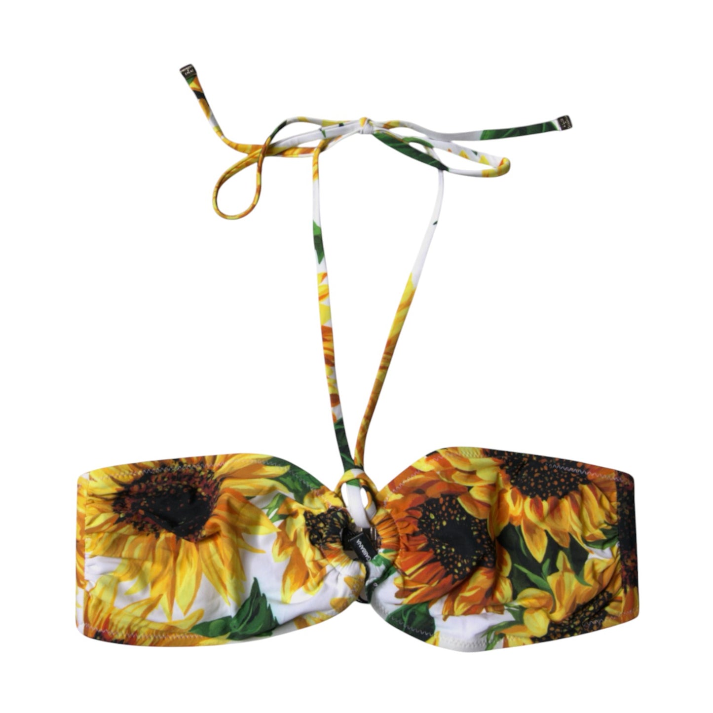 Haut de bikini à fleurs multicolores Dolce & Gabbana