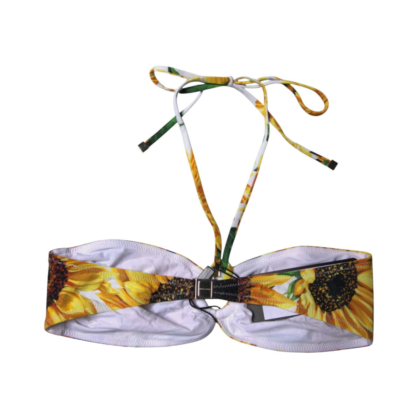 Haut de bikini à fleurs multicolores Dolce & Gabbana