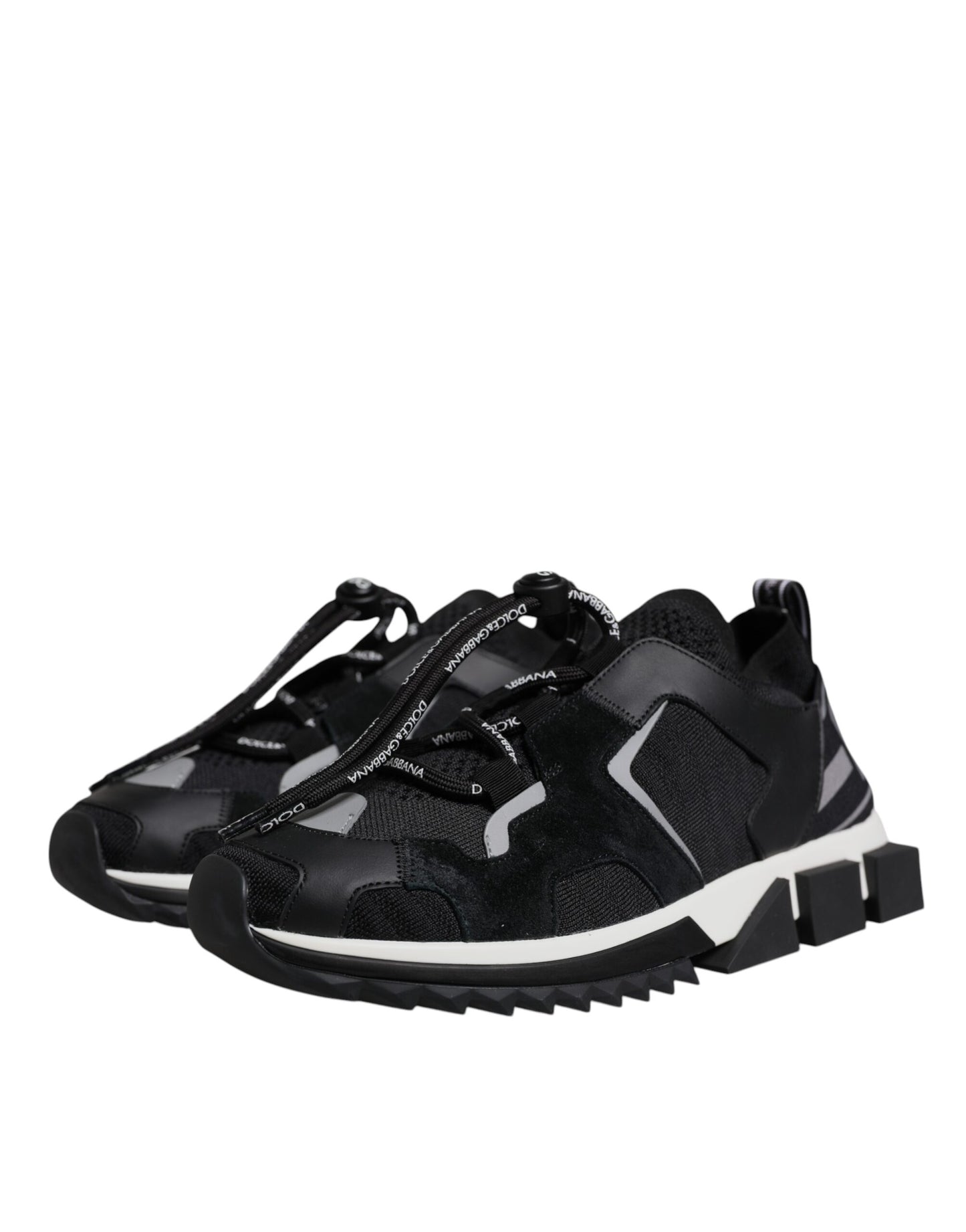 Baskets de randonnée Sorrento noires en maille Dolce & Gabbana