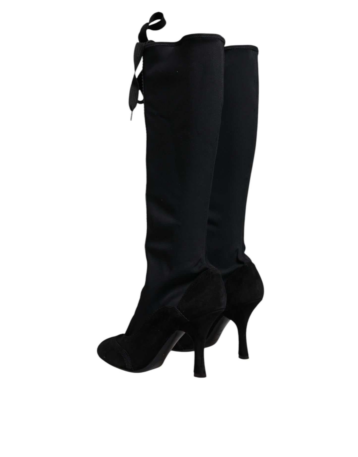 Bottes hautes à lacets noires Dolce & Gabbana