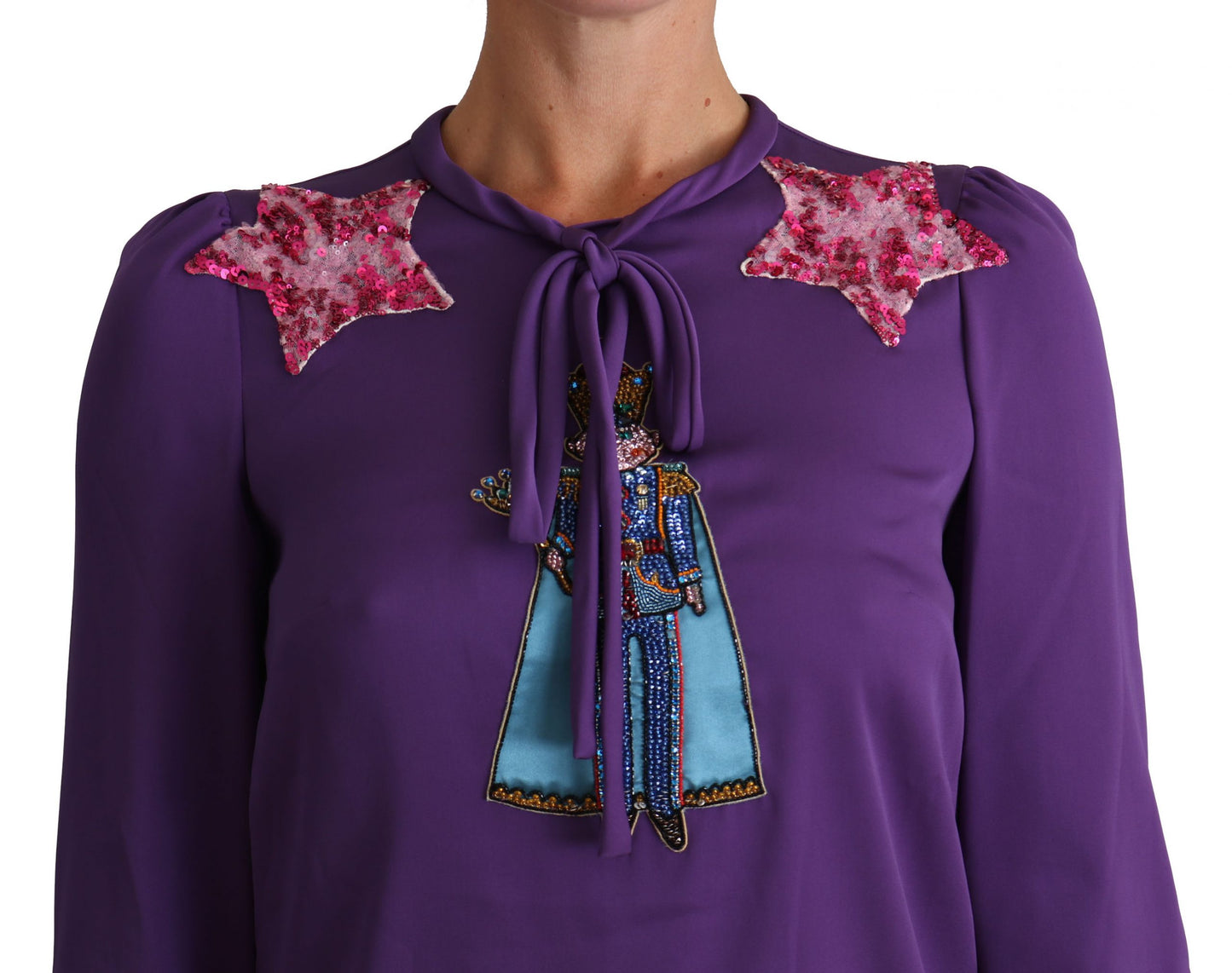 Chemisier violet Dolce & Gabbana, haut orné de Prince Fairy Tale
