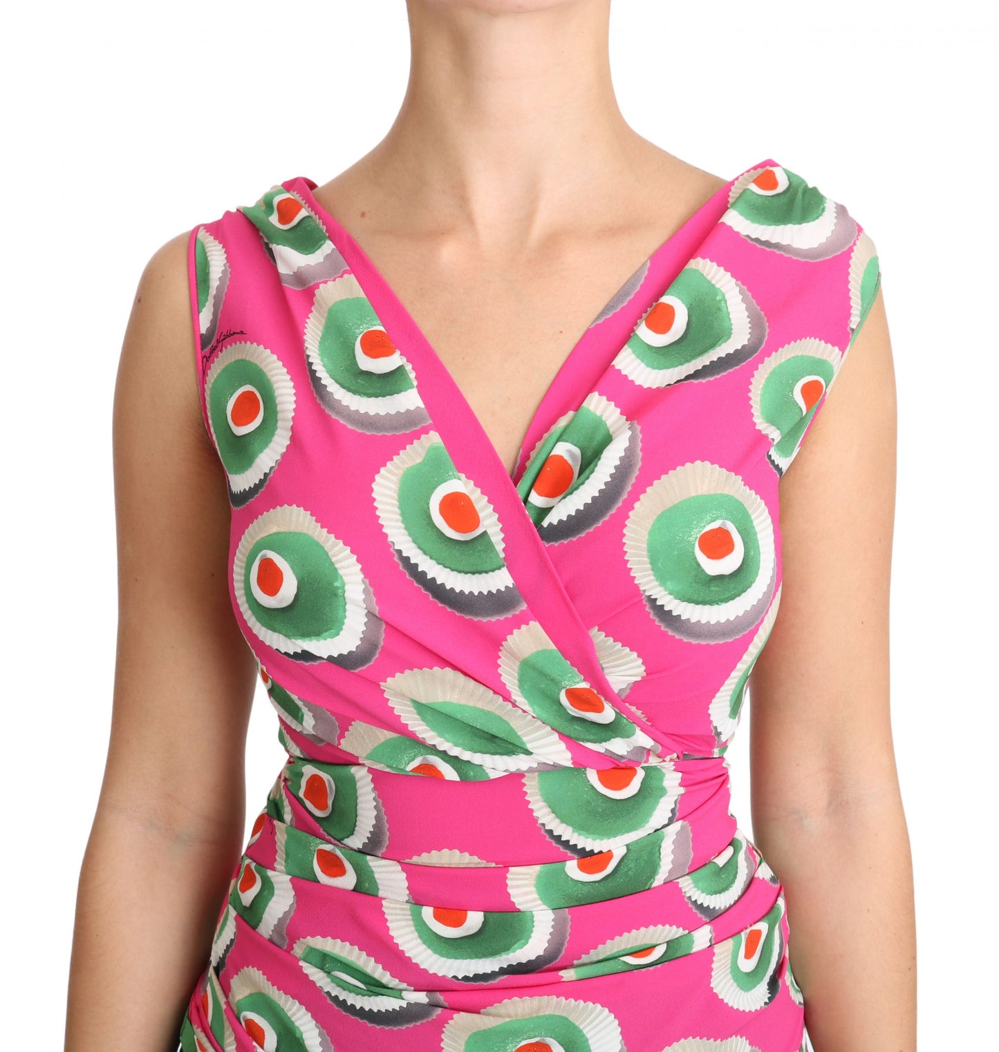 Dolce & Gabbana Haut sicilien en soie stretch rose