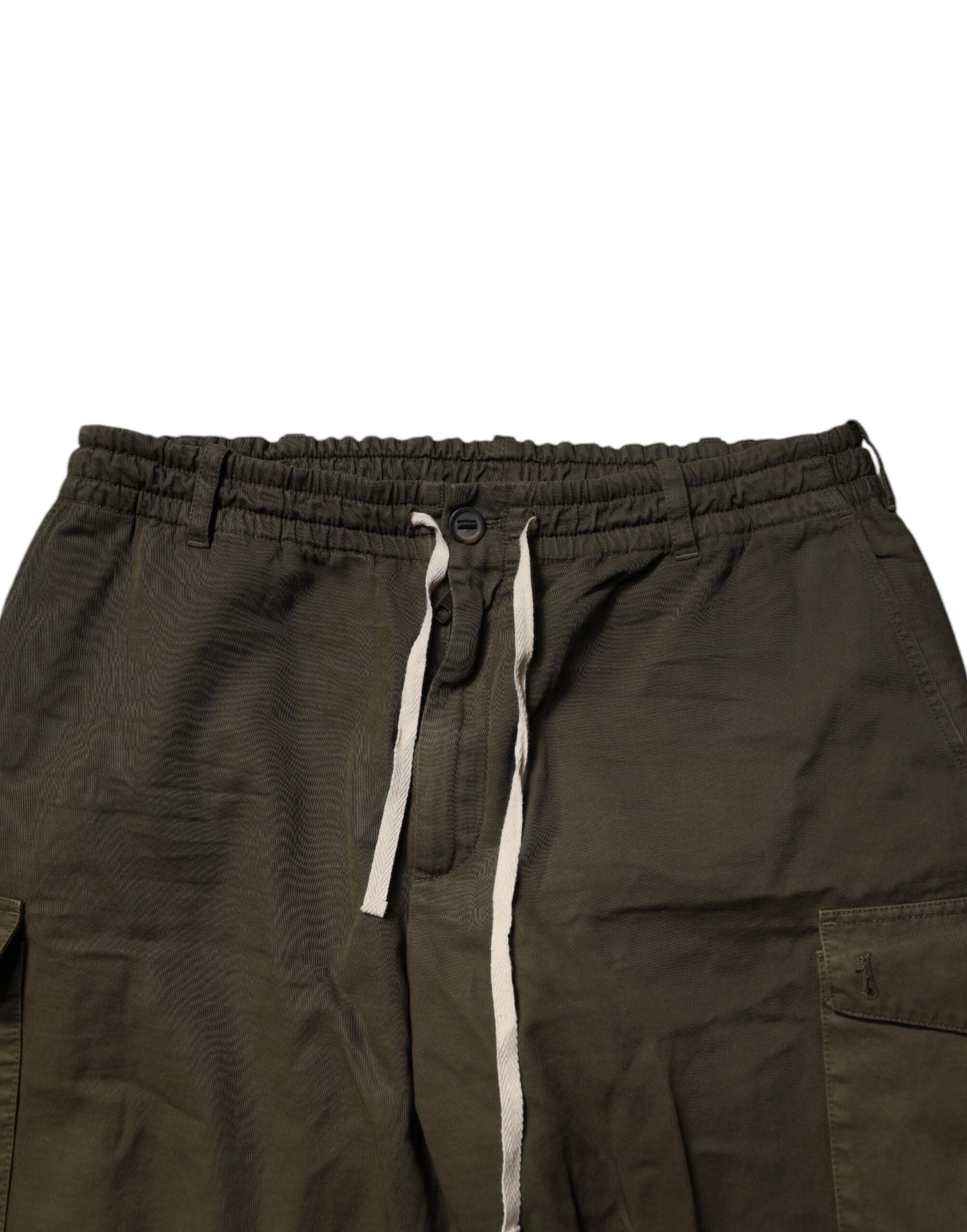 Pantalon cargo en coton stretch marron Dolce & Gabbana