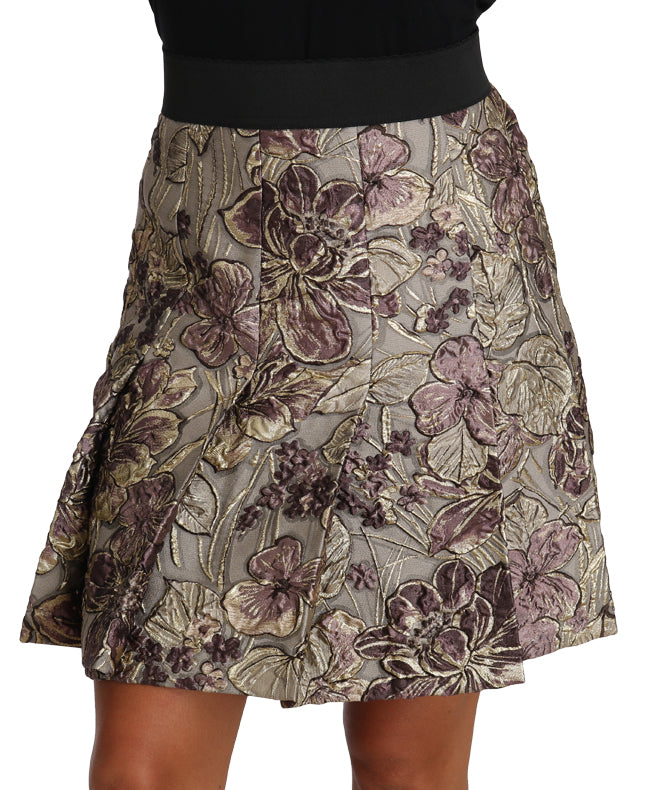 Jupe trapèze mini à imprimé floral Dolce & Gabbana