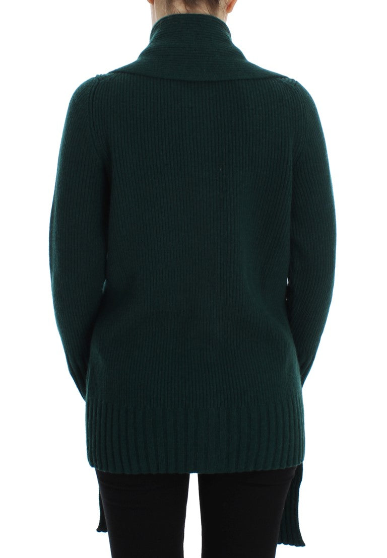 Cardigan en cachemire tricoté vert Dolce & Gabbana
