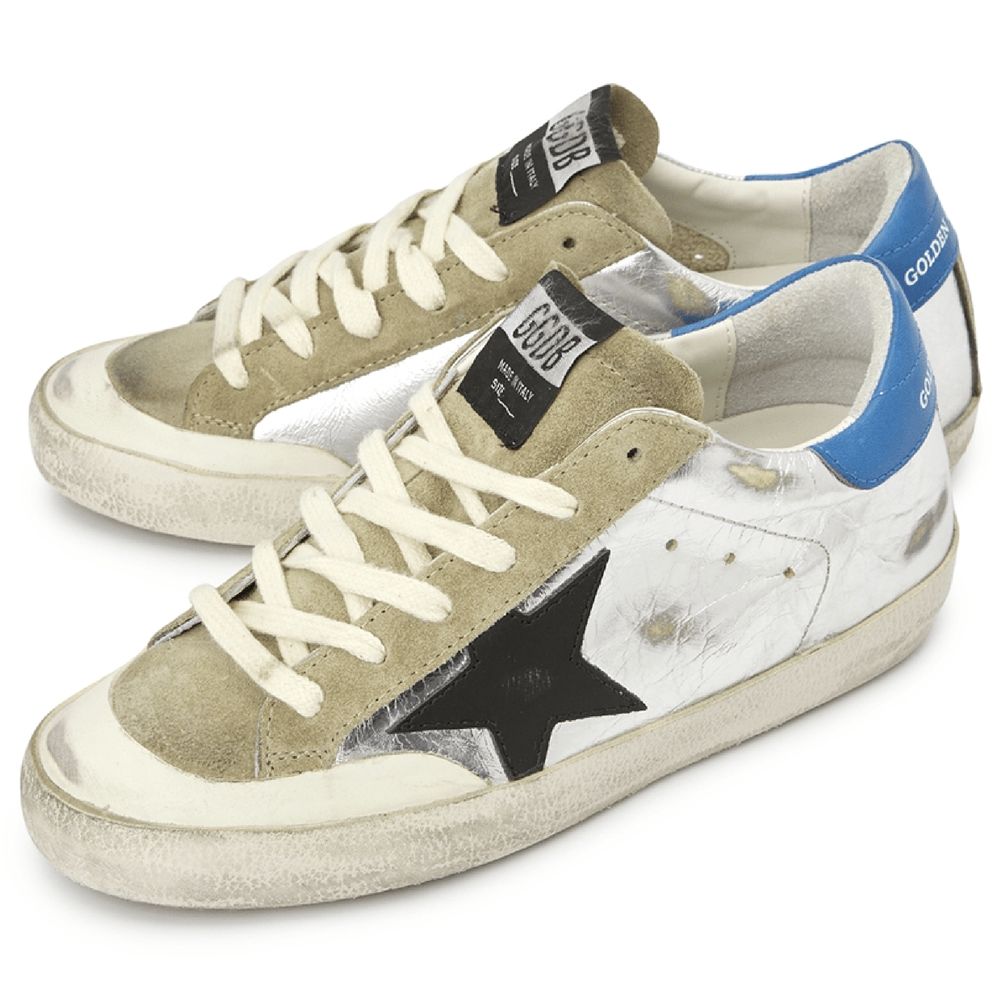 Golden Goose Grauer Kalbsleder-Sneaker