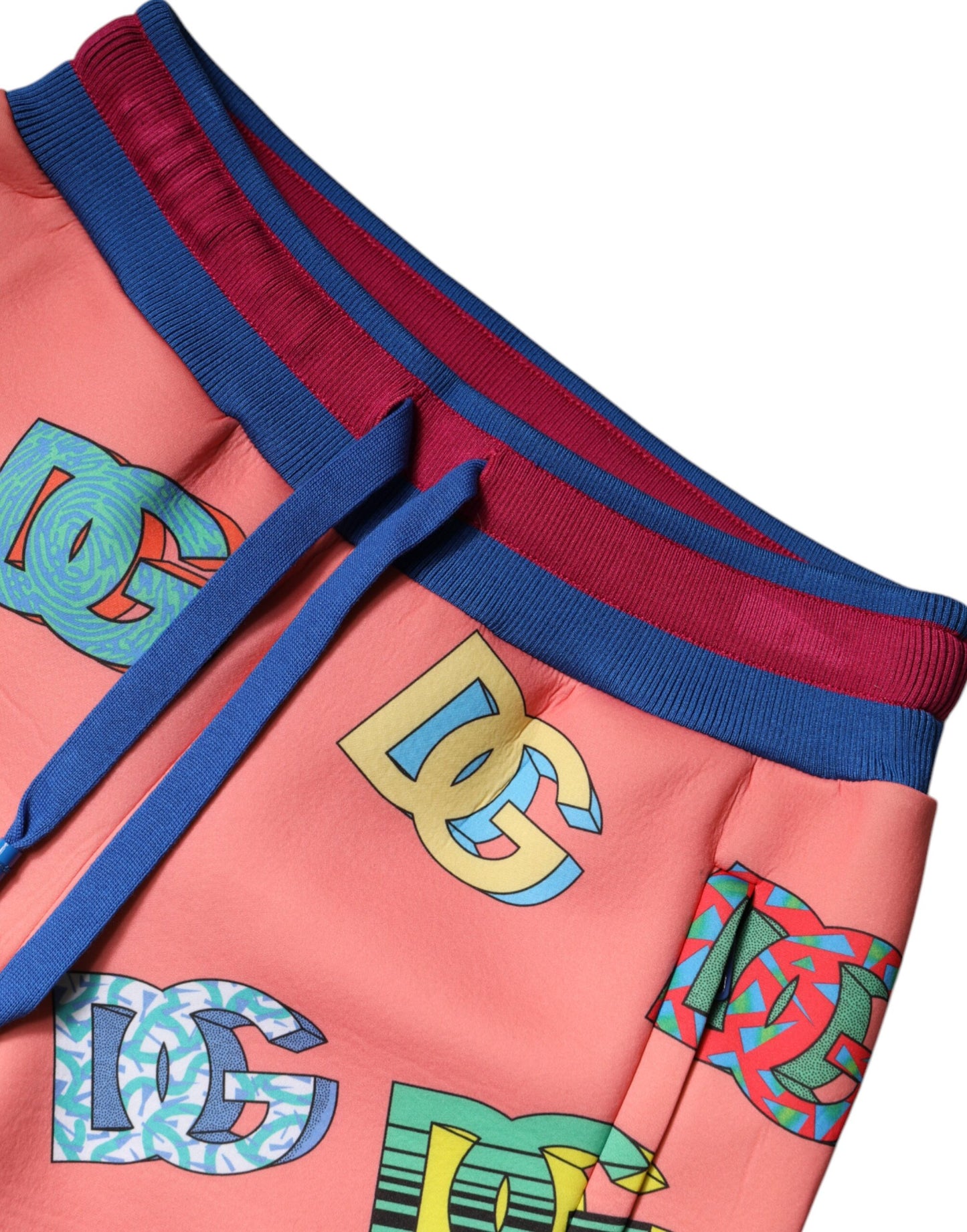 Pantalon de jogging Dolce & Gabbana à logo rose et monogramme