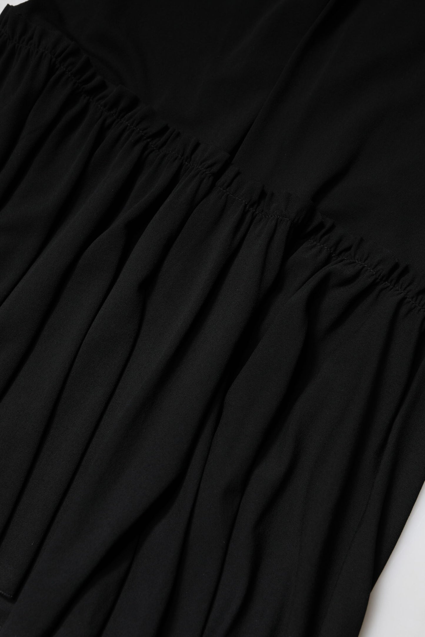 Jupe mi-longue taille haute noire à coupe sirène Dolce & Gabbana