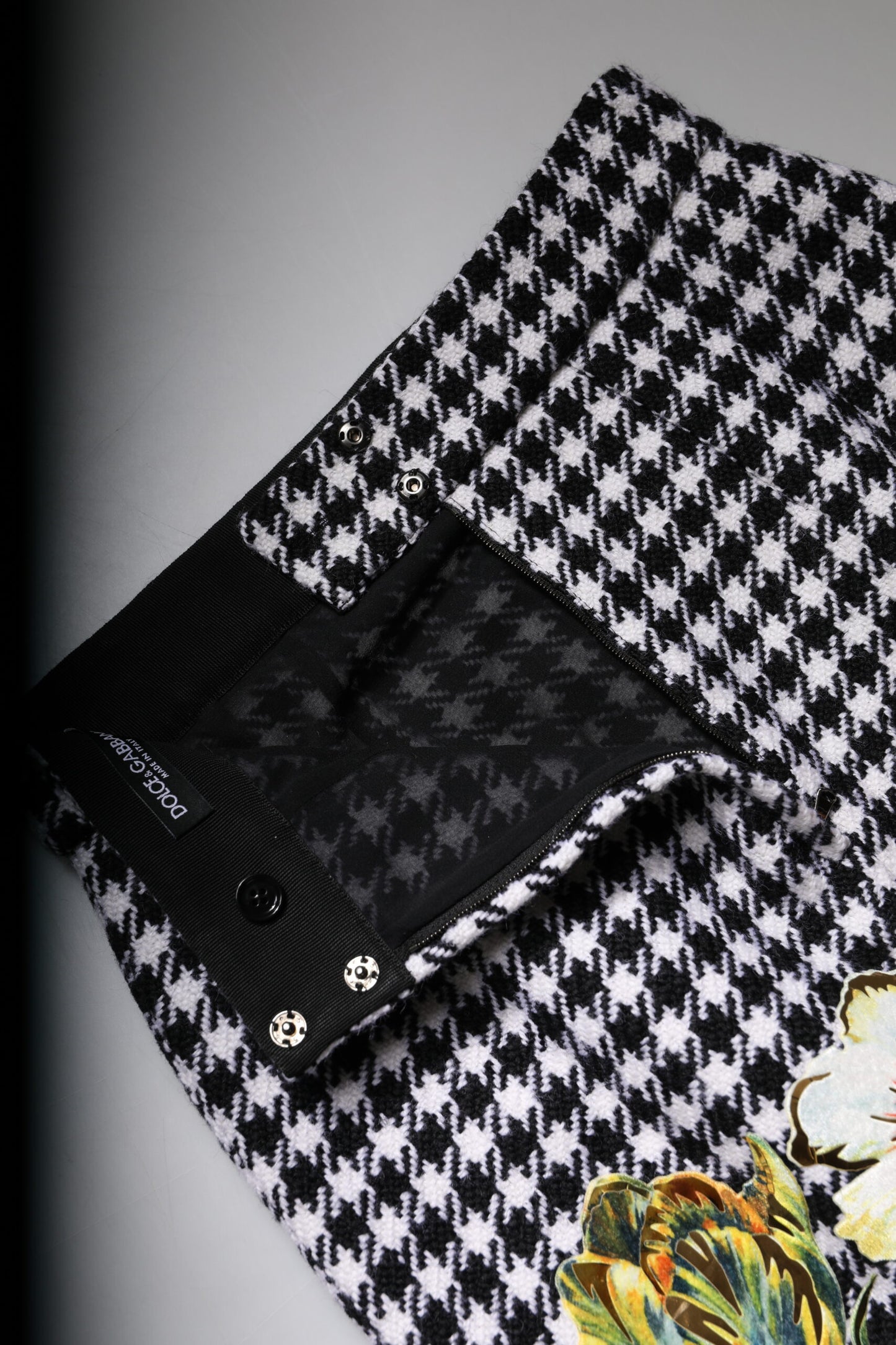 Jupe crayon taille haute à imprimé floral multicolore Dolce & Gabbana