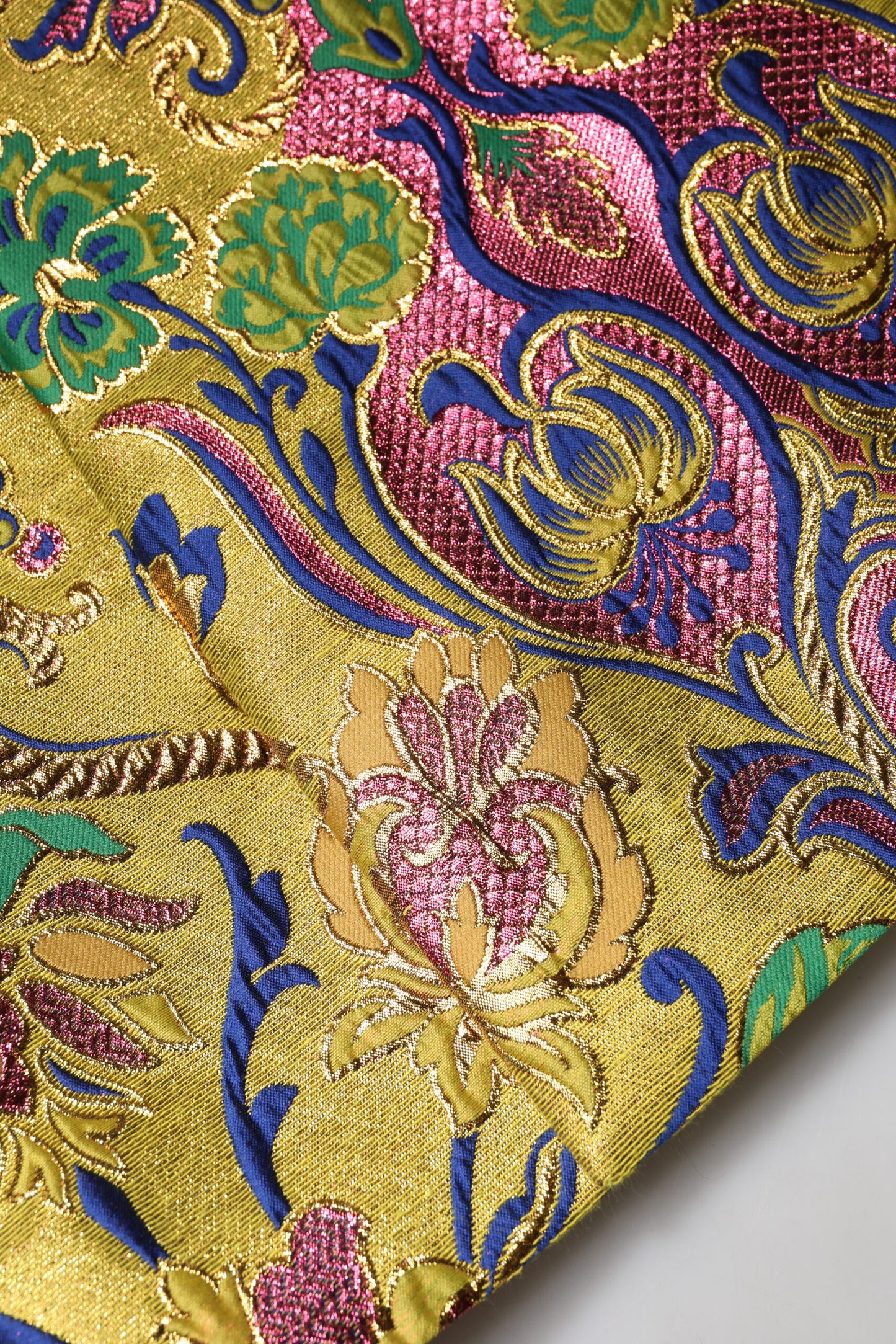 Mini-jupe taille moyenne en jacquard floral multicolore Dolce & Gabbana