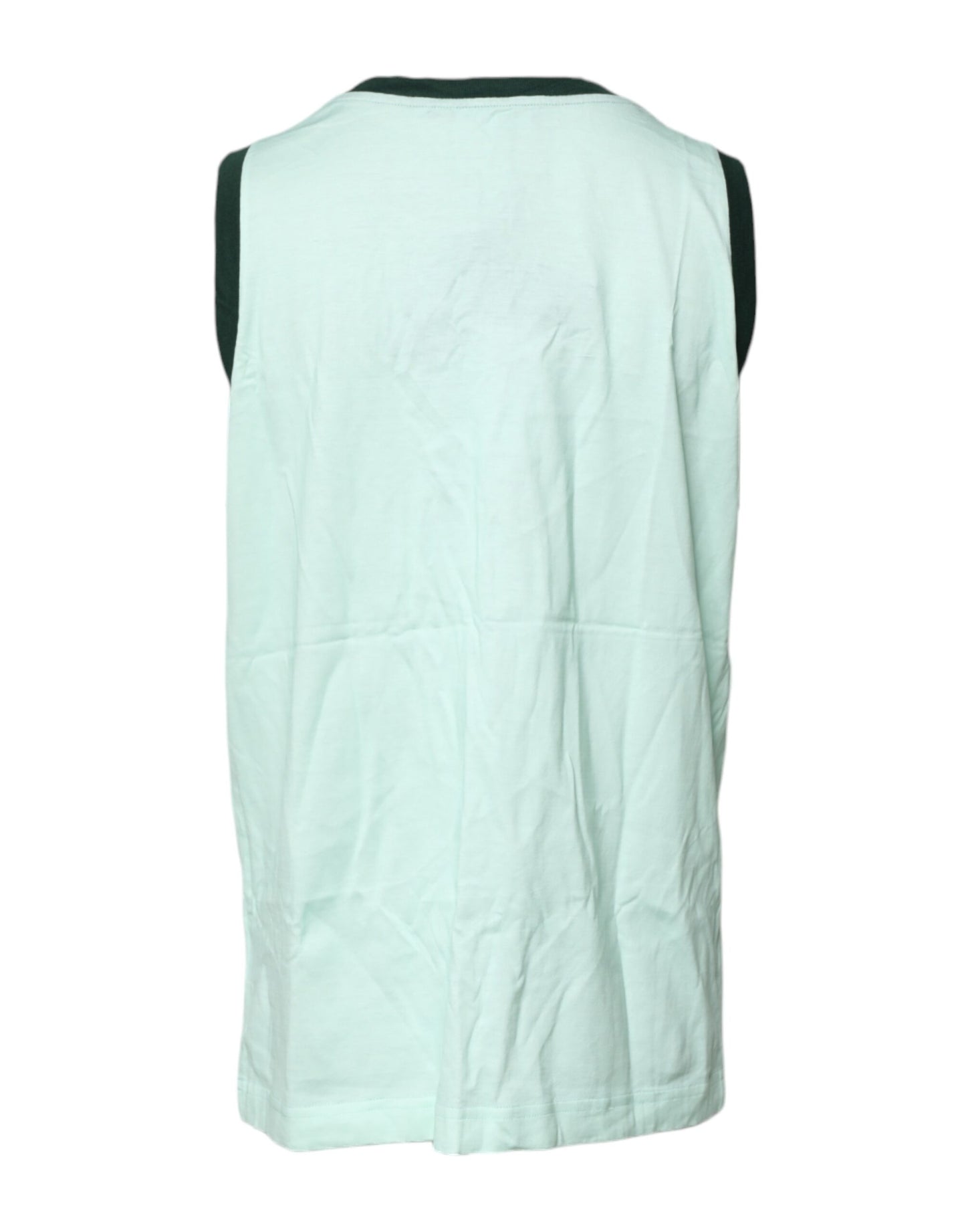 T-shirt sans manches à imprimé graphique vert clair Dolce & Gabbana