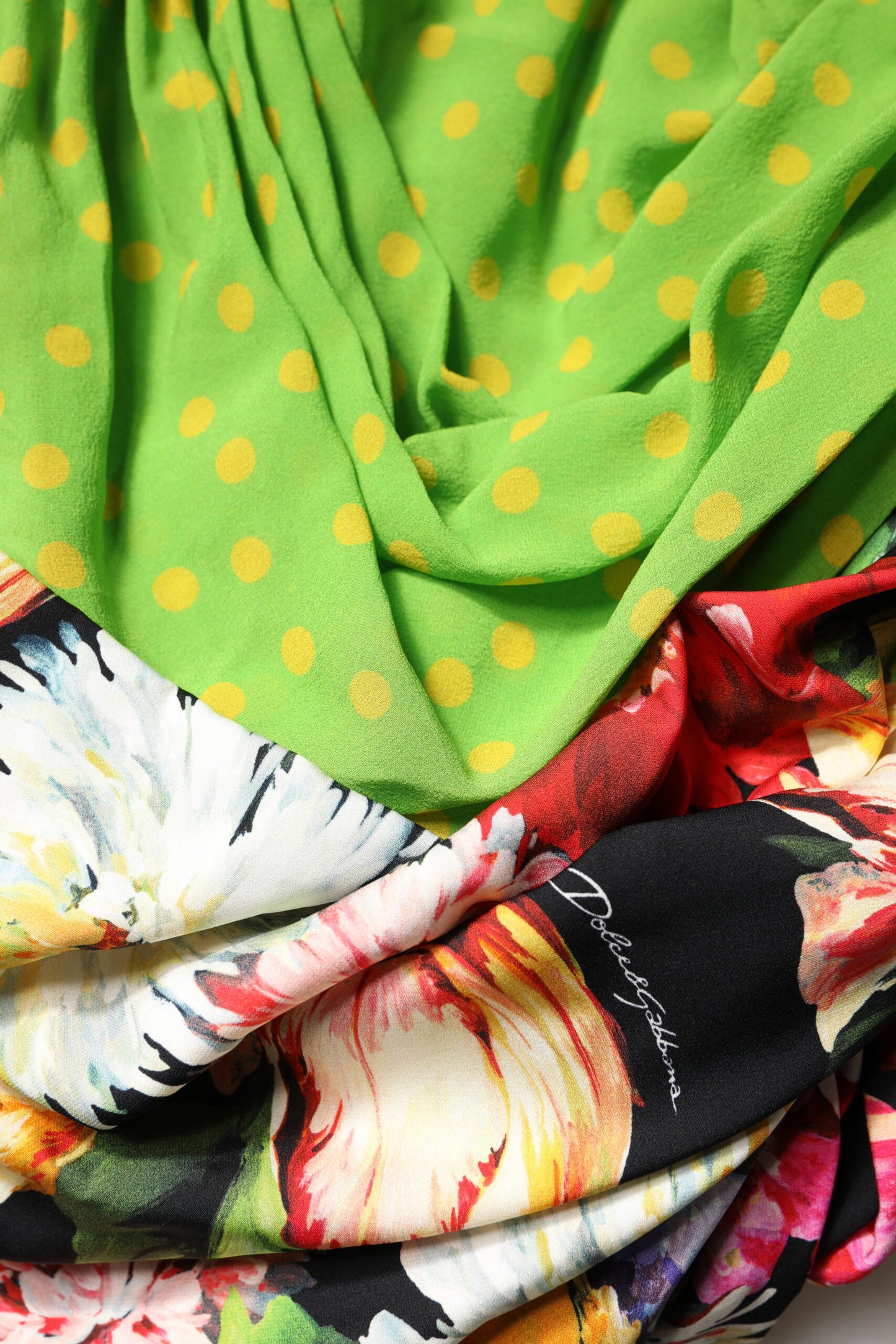 Mini-robe ajustée à patchwork floral multicolore Dolce & Gabbana