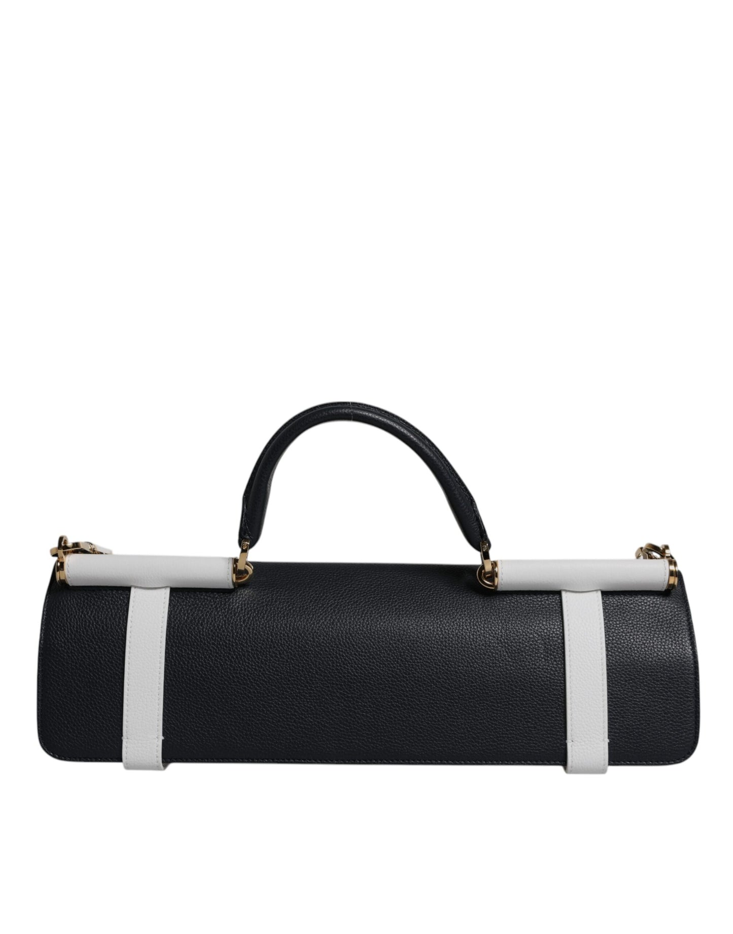 Sac bandoulière Dolce & Gabbana en cuir de veau bleu et blanc