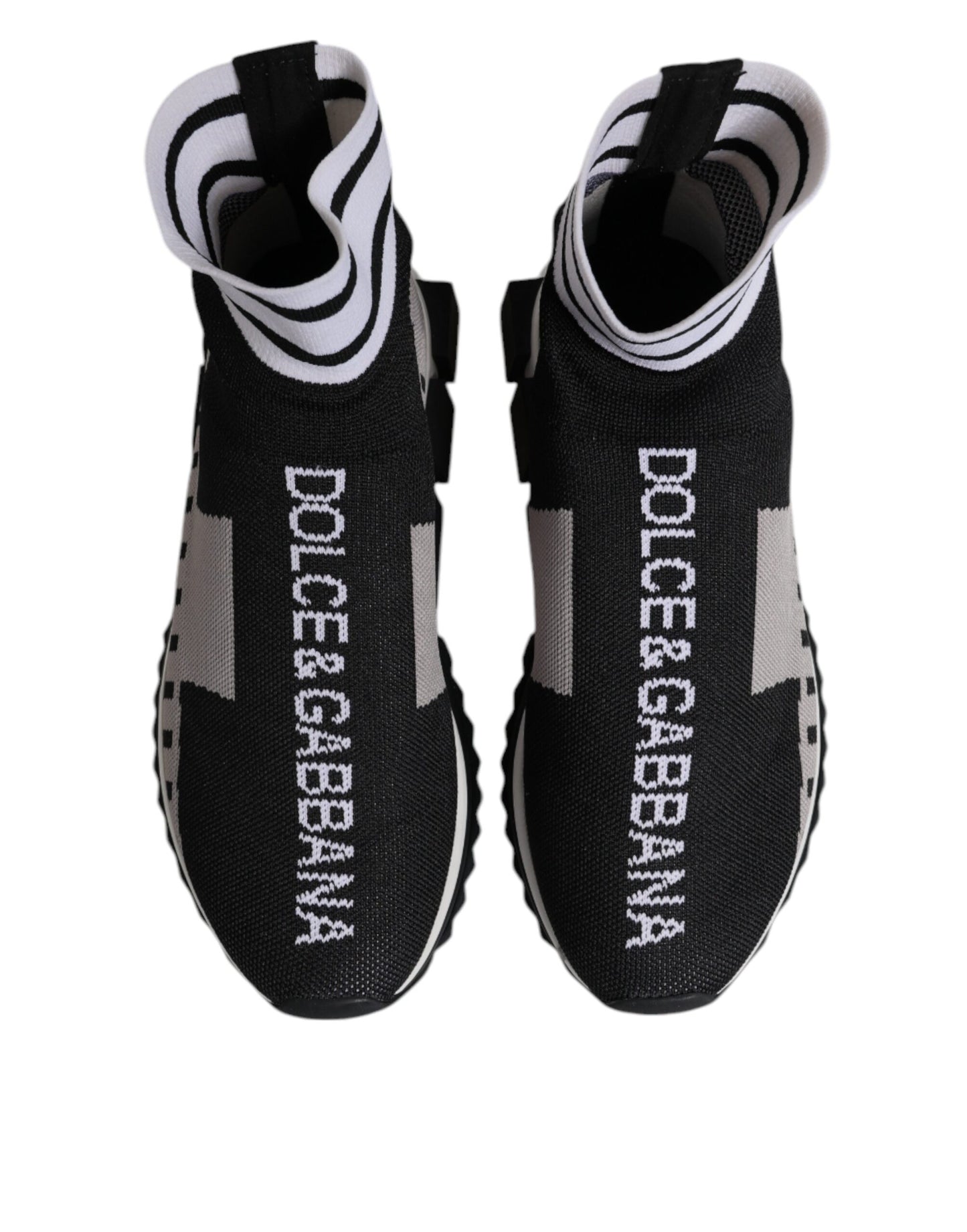 Baskets à chaussettes noires et grises Sorrento Dolce & Gabbana pour femmes
